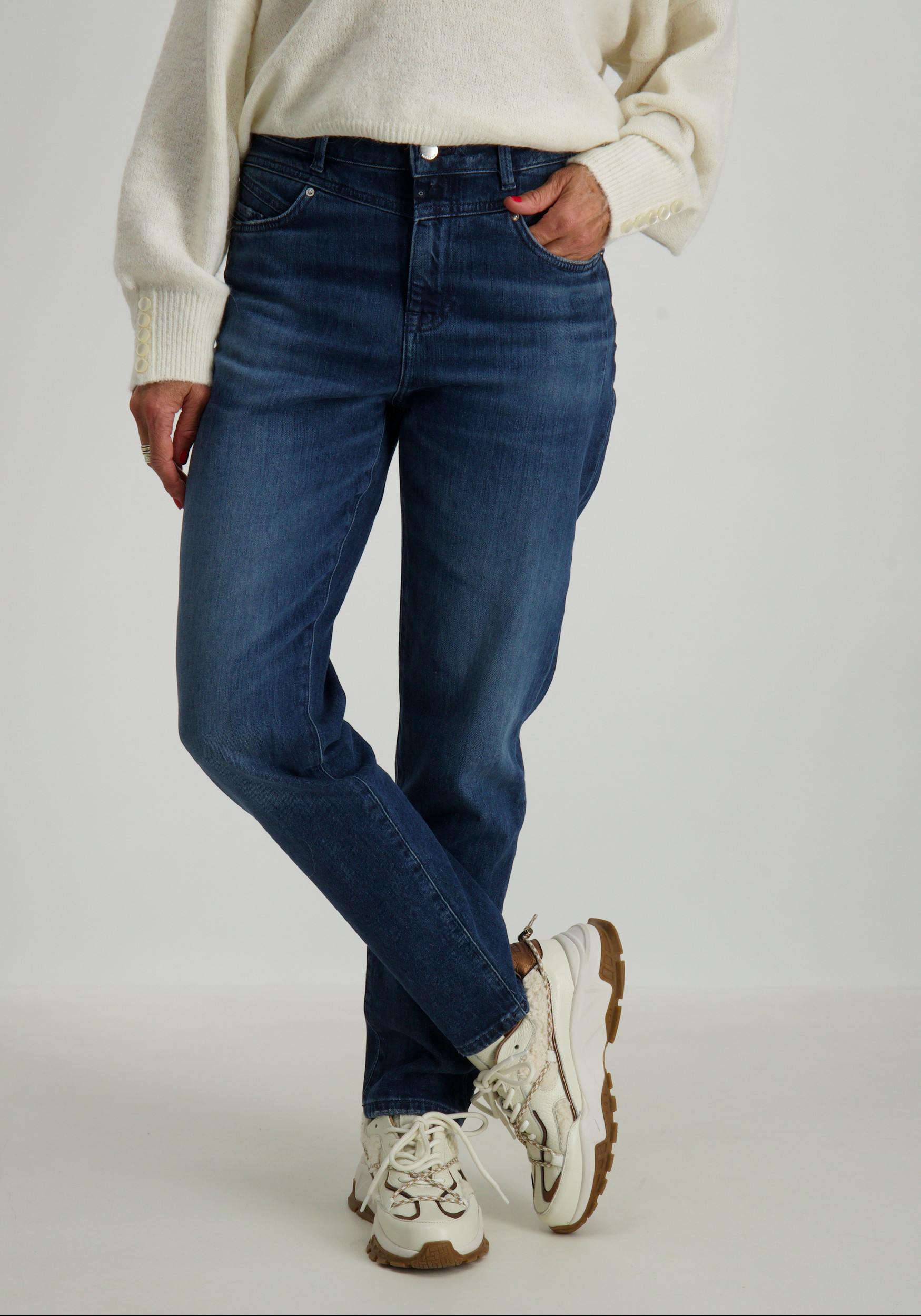 Cup of Joe Boyfriend jeans Victoria Donker blauw