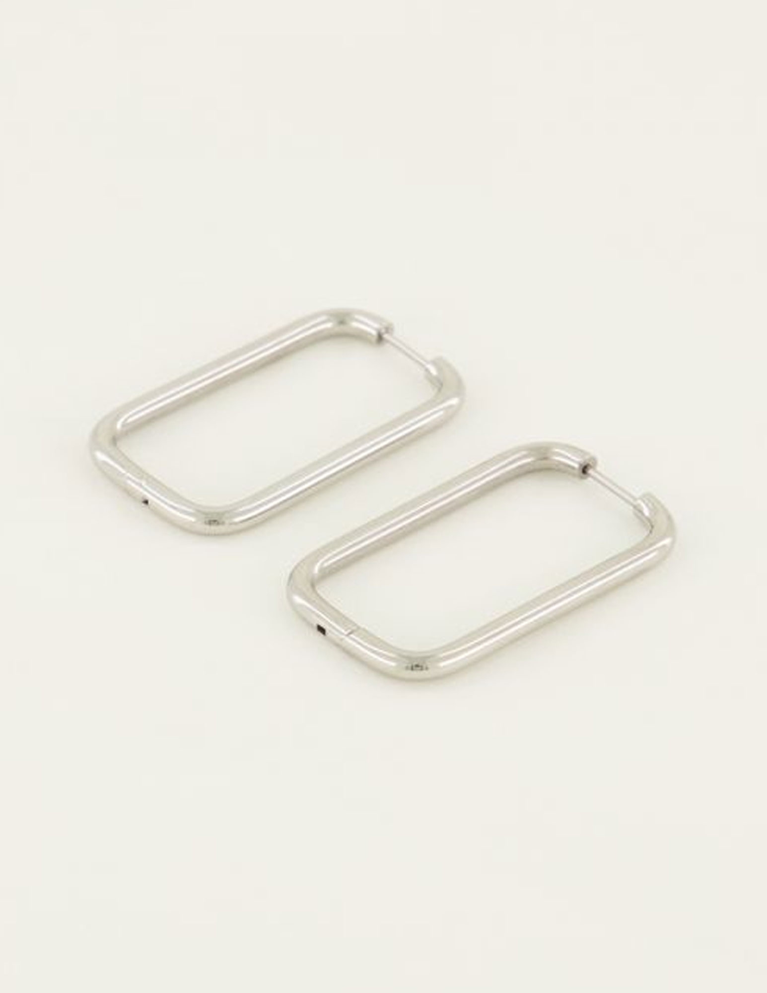 My Jewellery Oorbellen rechthoekig  MJ04937 Zilver