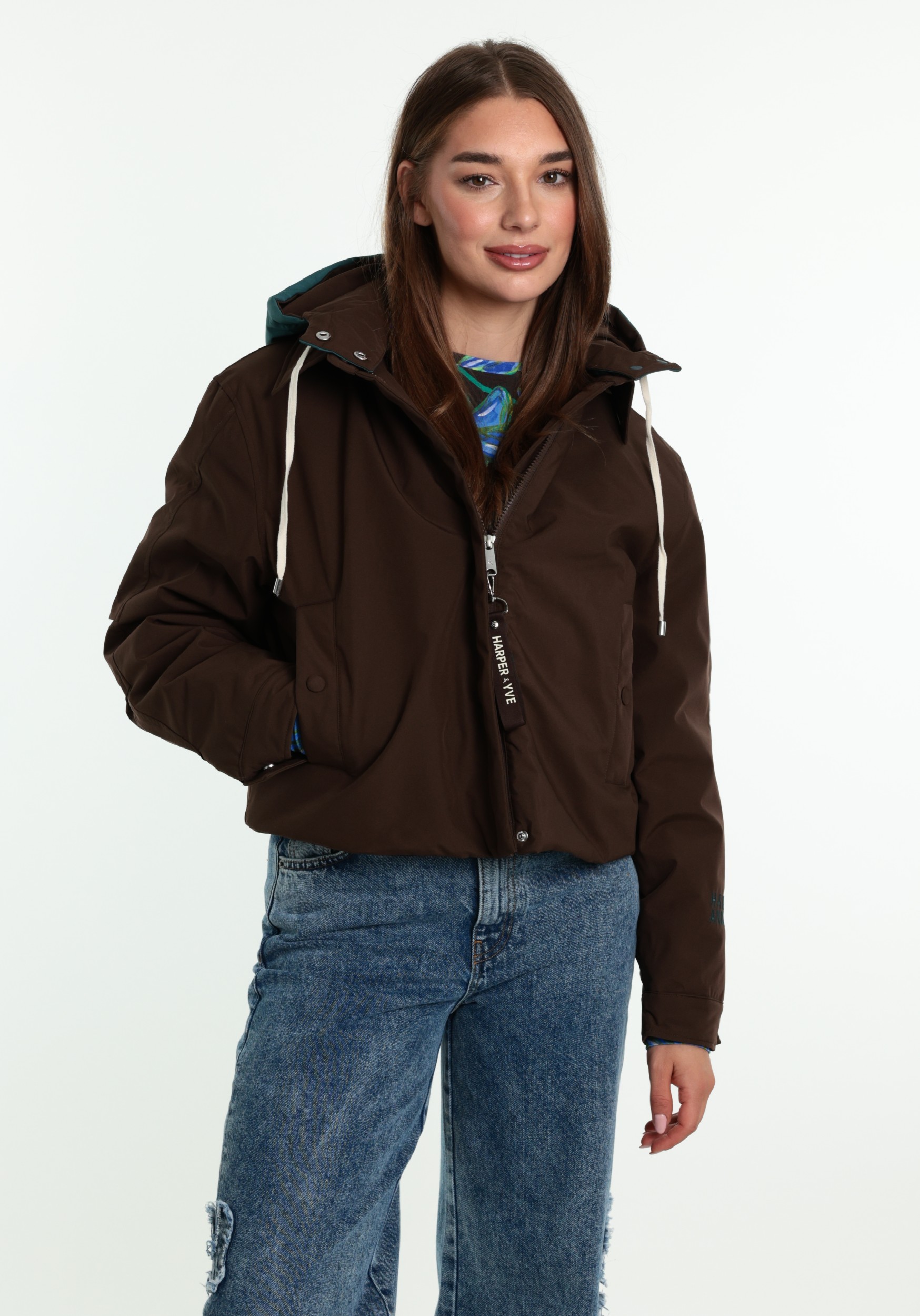 Harper & Yve Winterjas Rowley AW6N231 Donker bruin