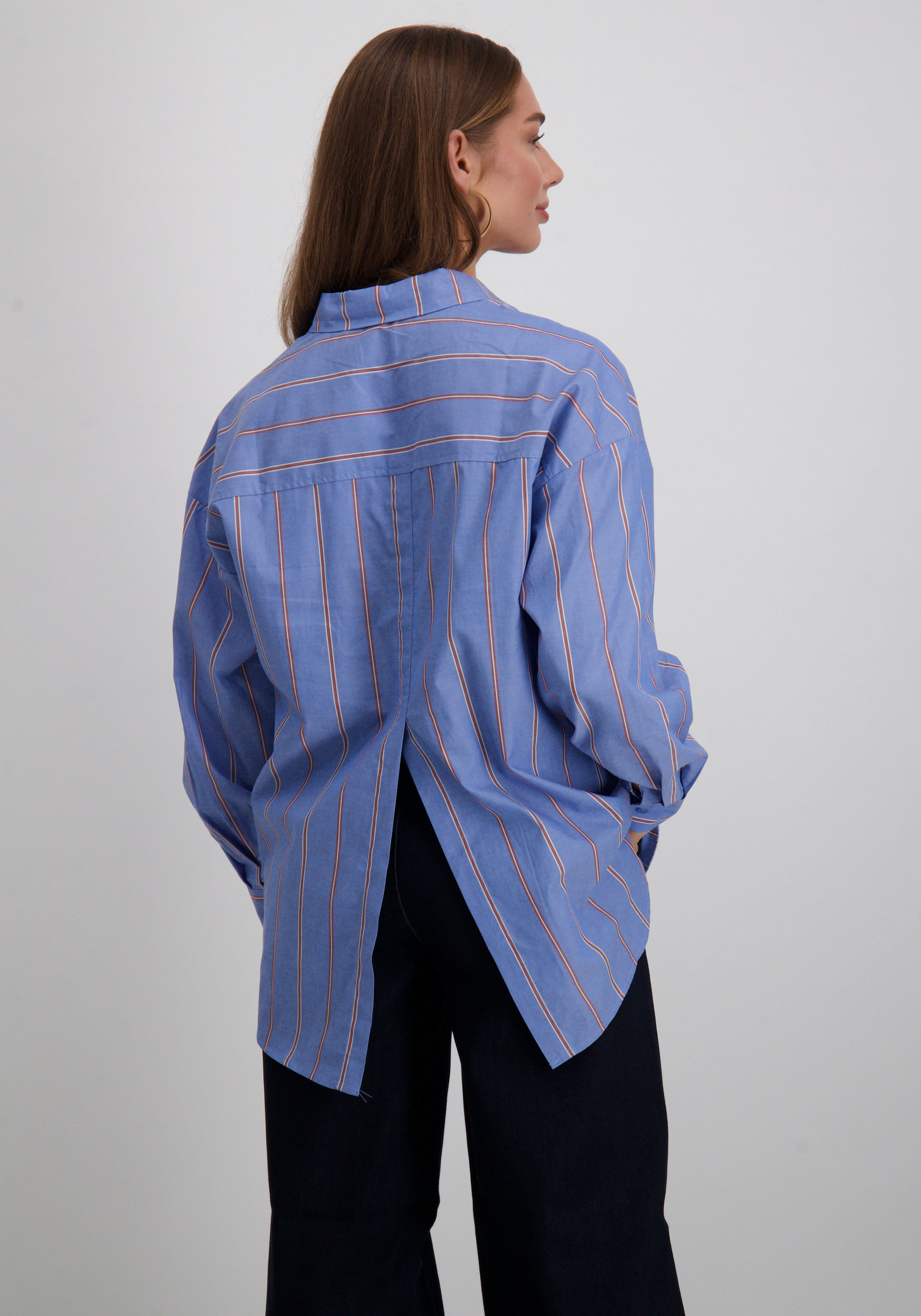 Ichi Blouse Sadia 20124410 Blauw