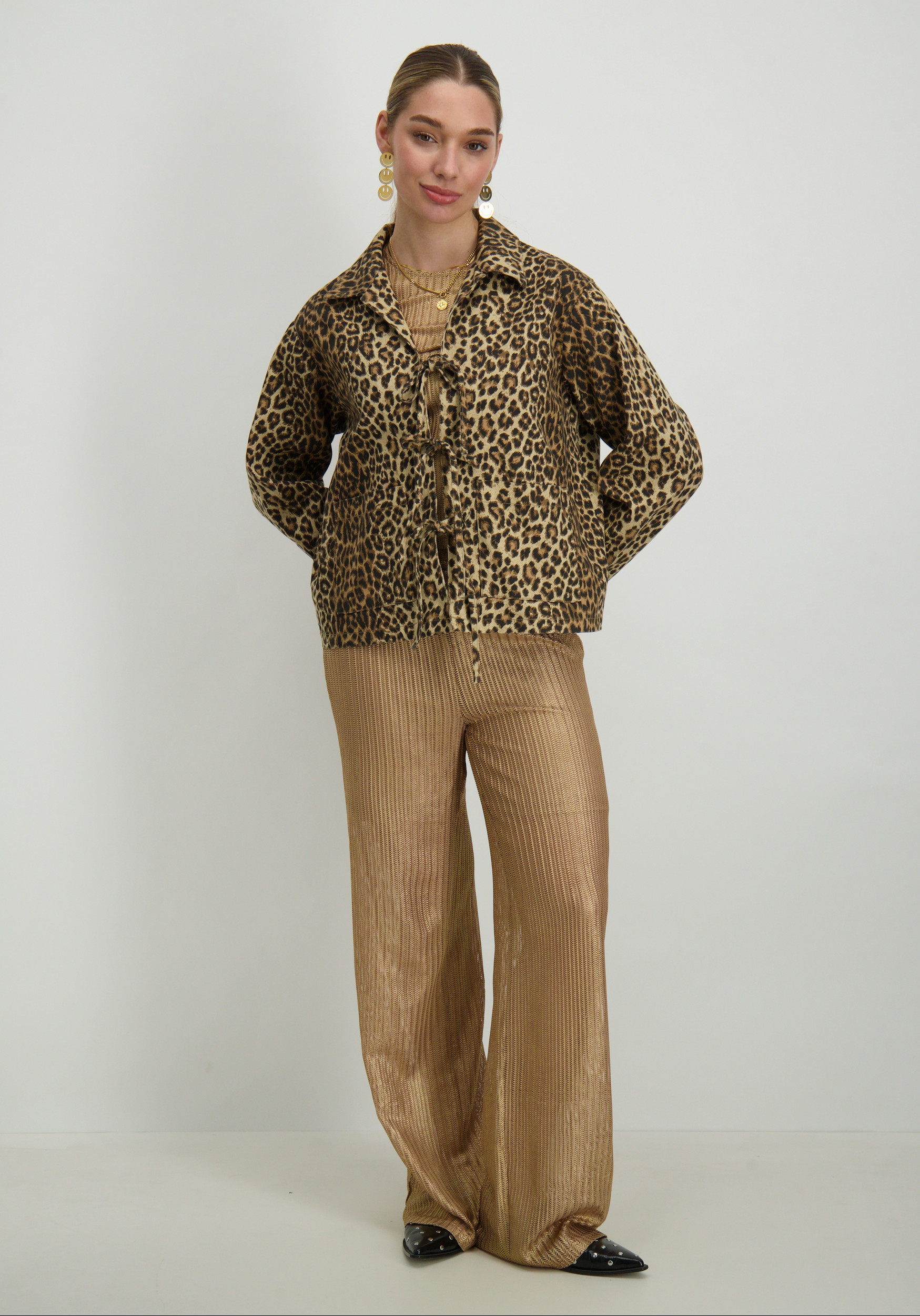 Vero moda Denim blouse Kirby 10327896 Bruin