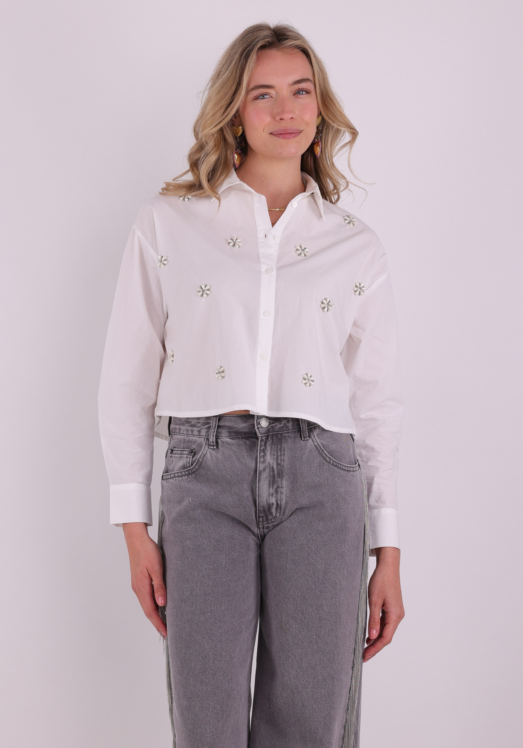 Only Blouse Pearl 15371587 Wit