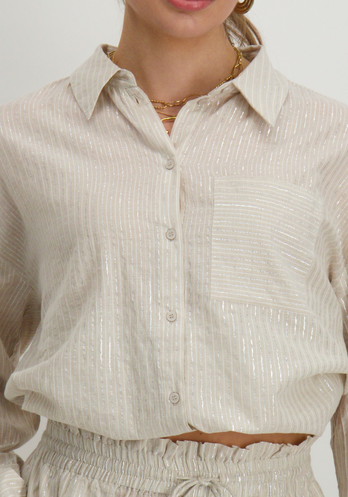 Vero moda Blouse Pauline 10324604 Beige