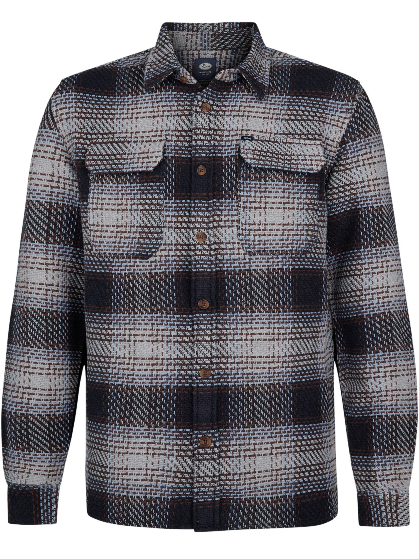 Petrol Overshirt M-3050-SIL405 Licht grijs