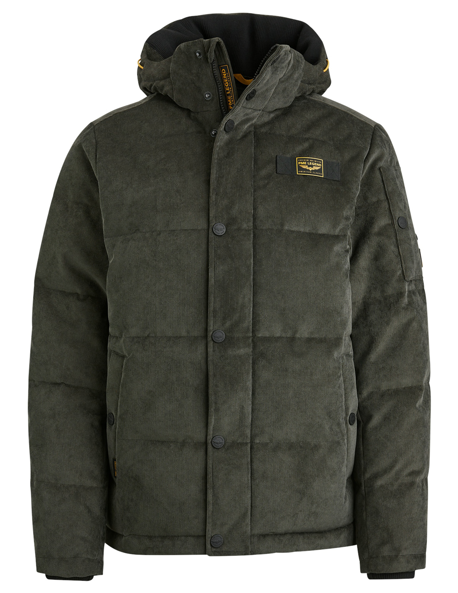 PME Legend Winterjas Gobbler PJA2408144 Donker Grijs