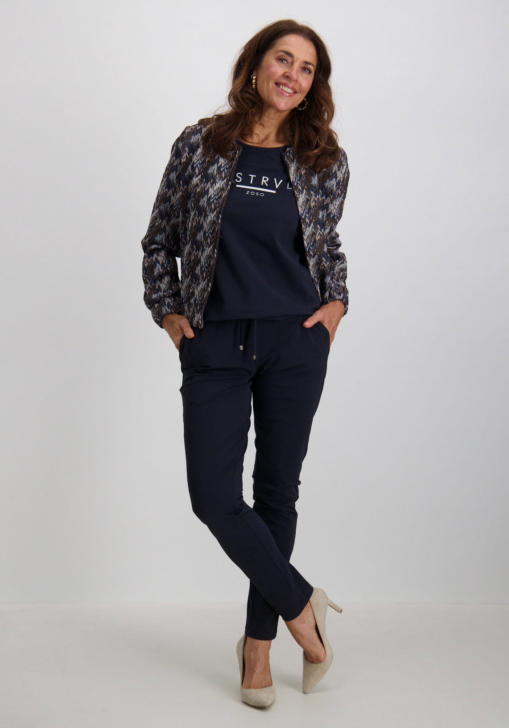 Zoso T-shirt 254Felicia Donker blauw