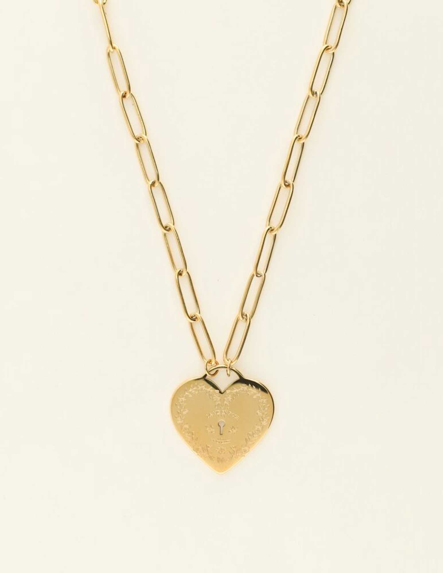 My Jewellery Mystic ketting met hart MJ09429 Goud