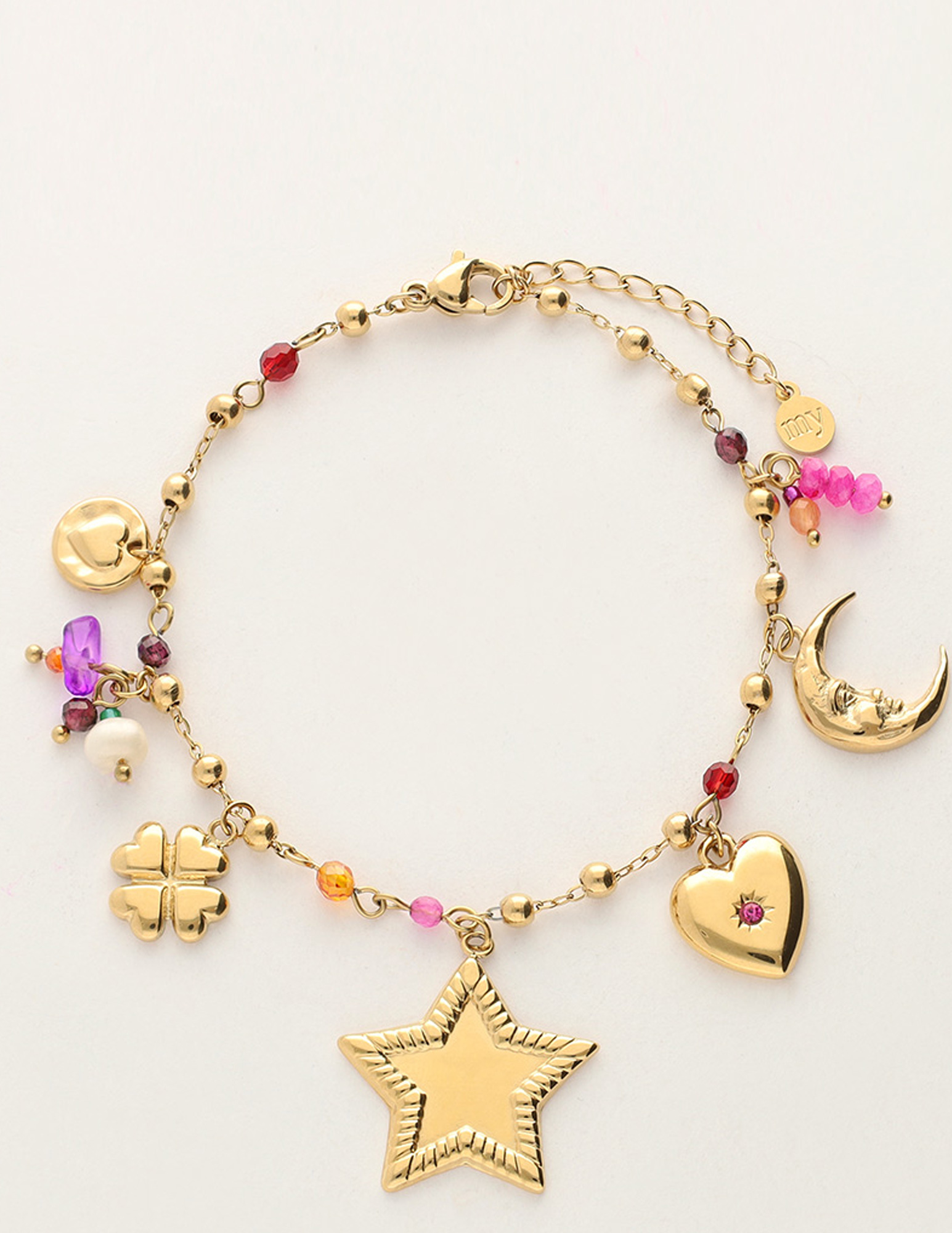 My Jewellery Starry bedelarmband met ster MJ11949 Goud