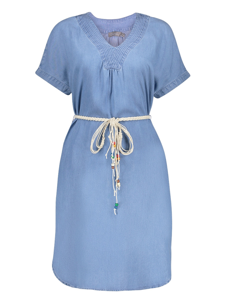 Geisha Jurk denim 67301-10 Blauw