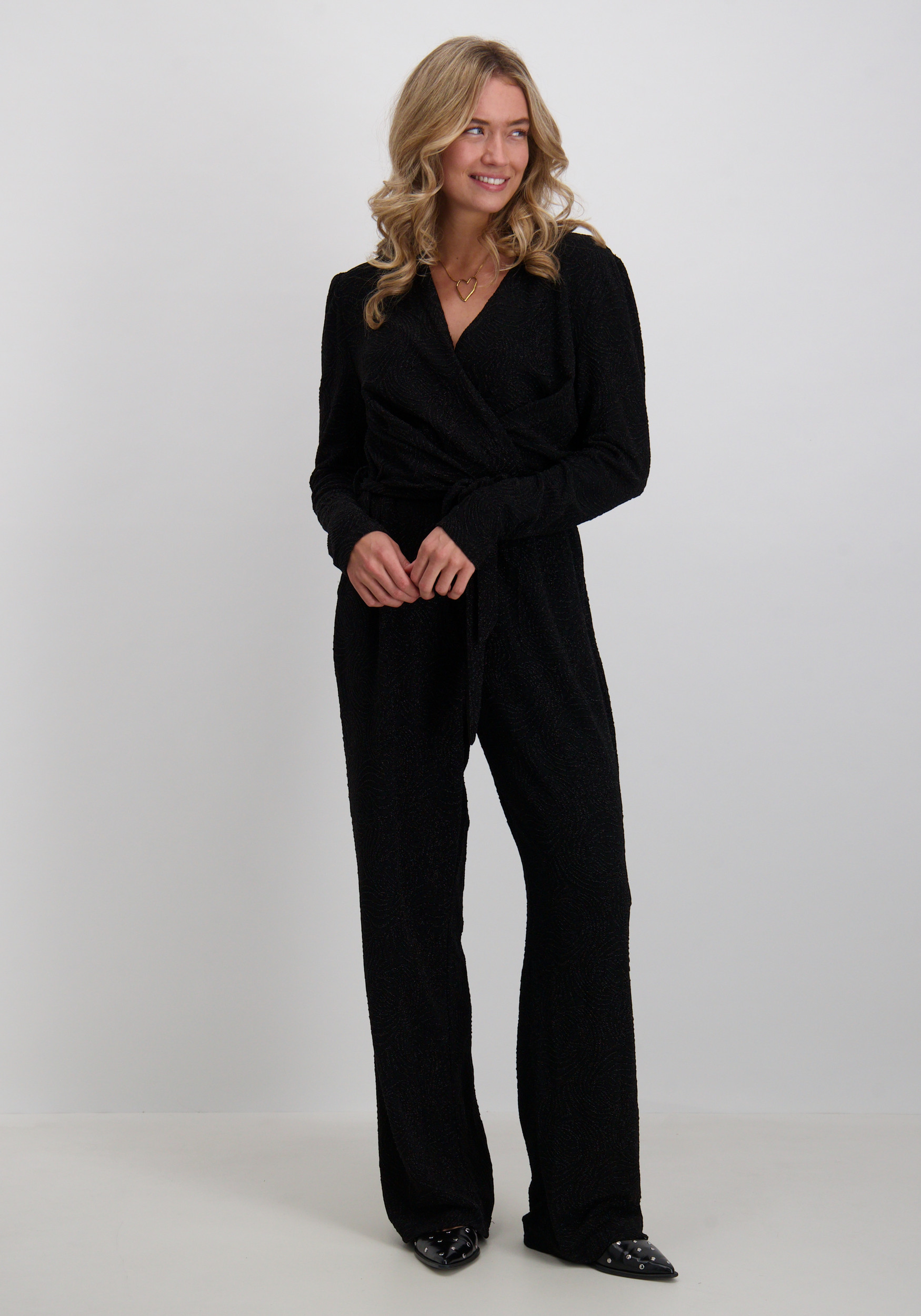 Lofty Manner Jumpsuit Mavis QK405 Zwart