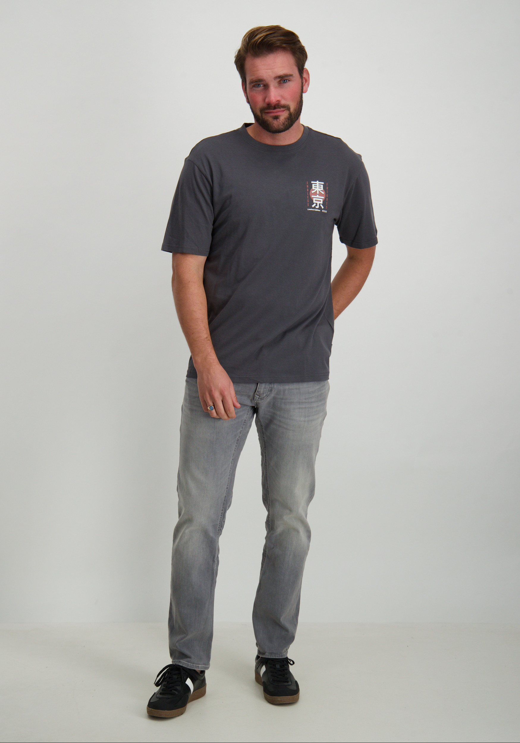 ONLY & SONS T-shirt Keane 22033620 Donker Grijs