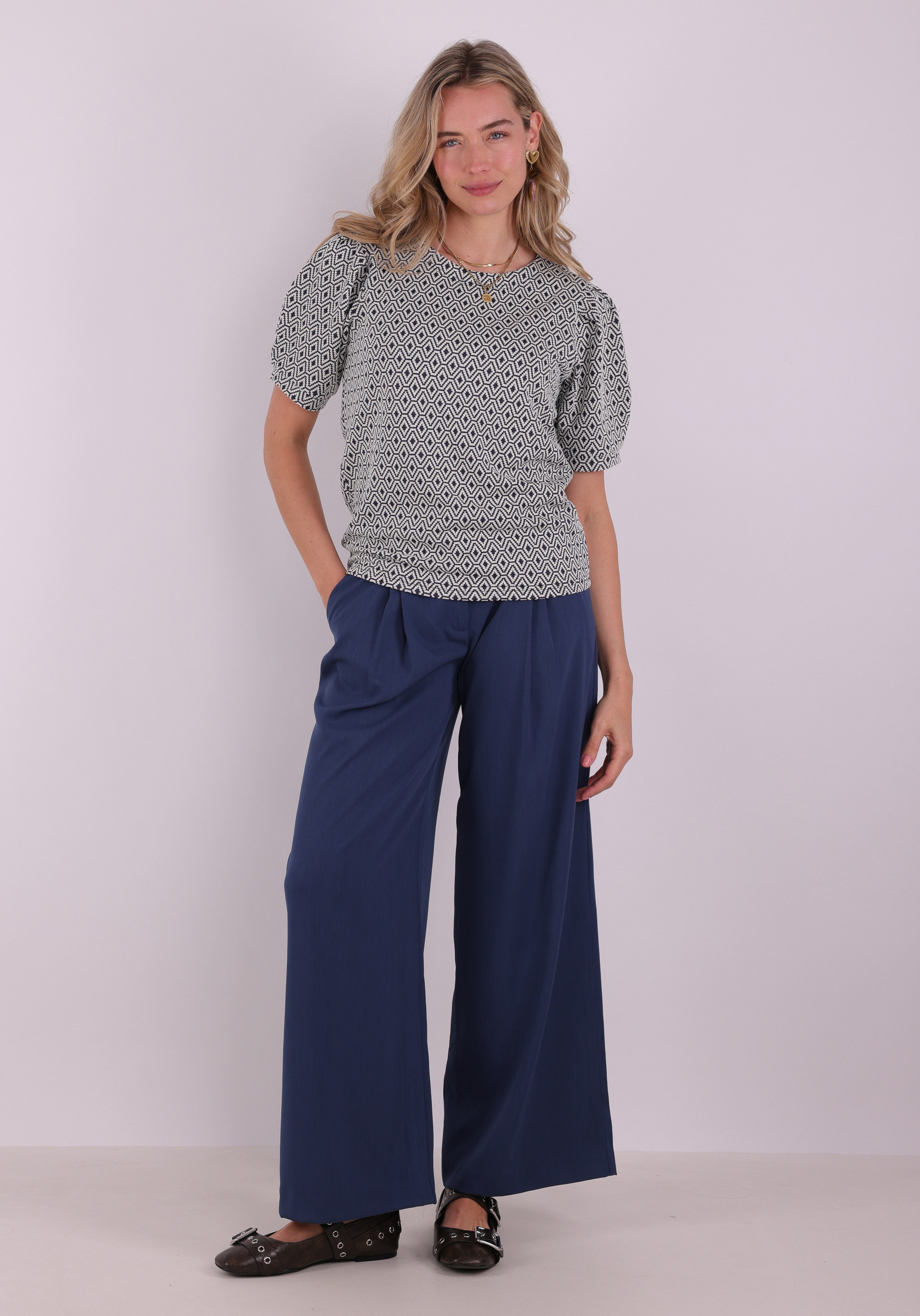 Geisha Top jacquard 62056-21 Wolwit-ecru