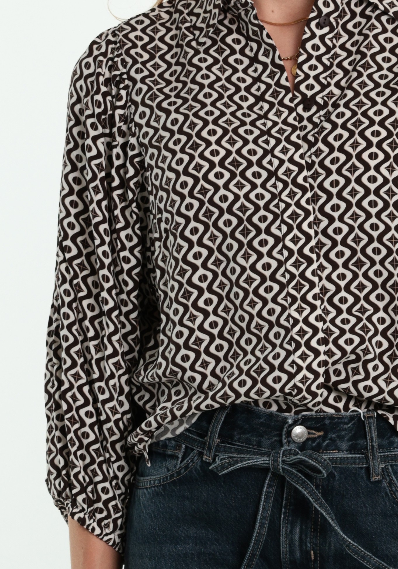FREE|QUENT Blouse Adney 211376 Donker bruin