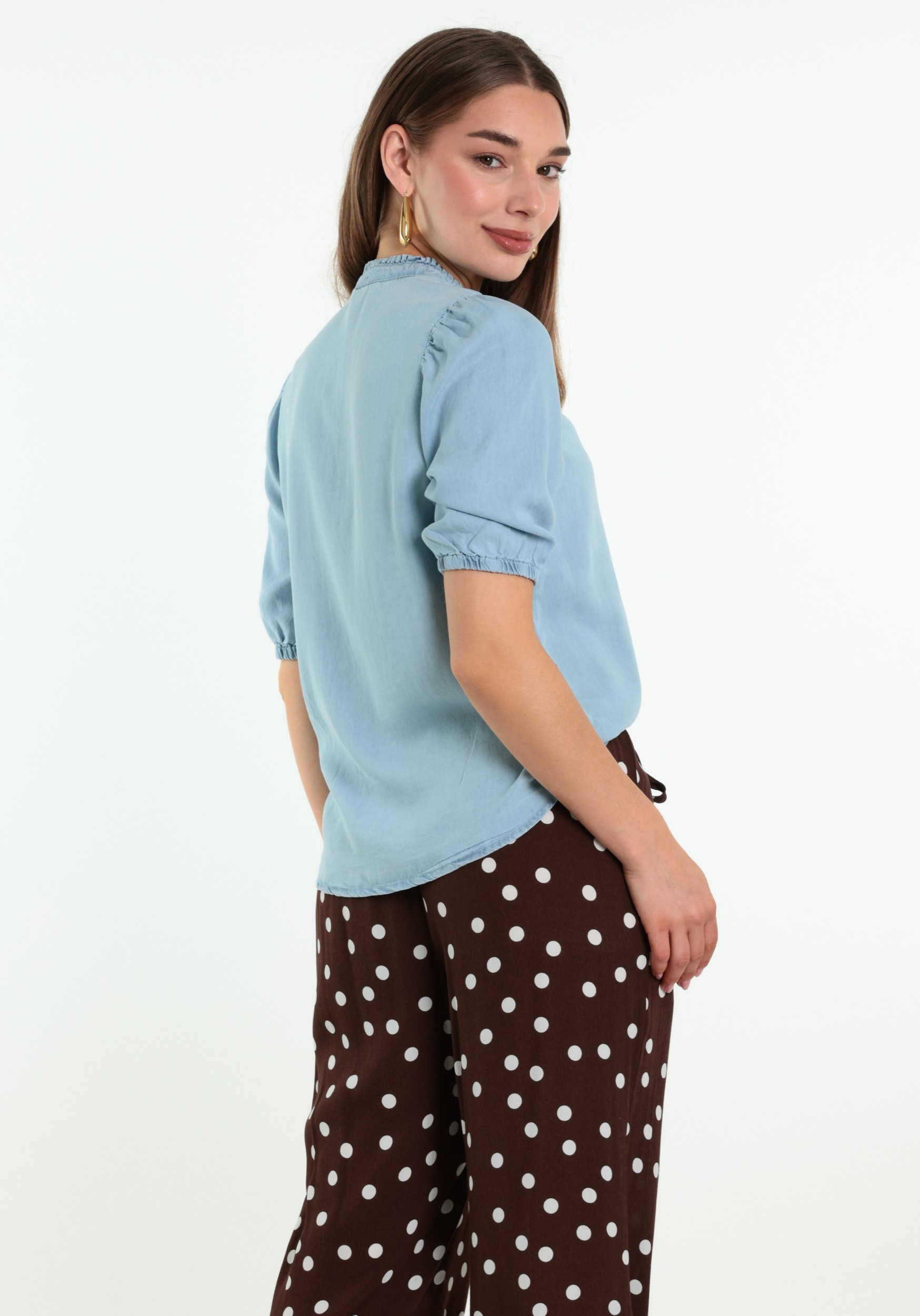 ONLY Blouse Charis 15364008 Licht blauw