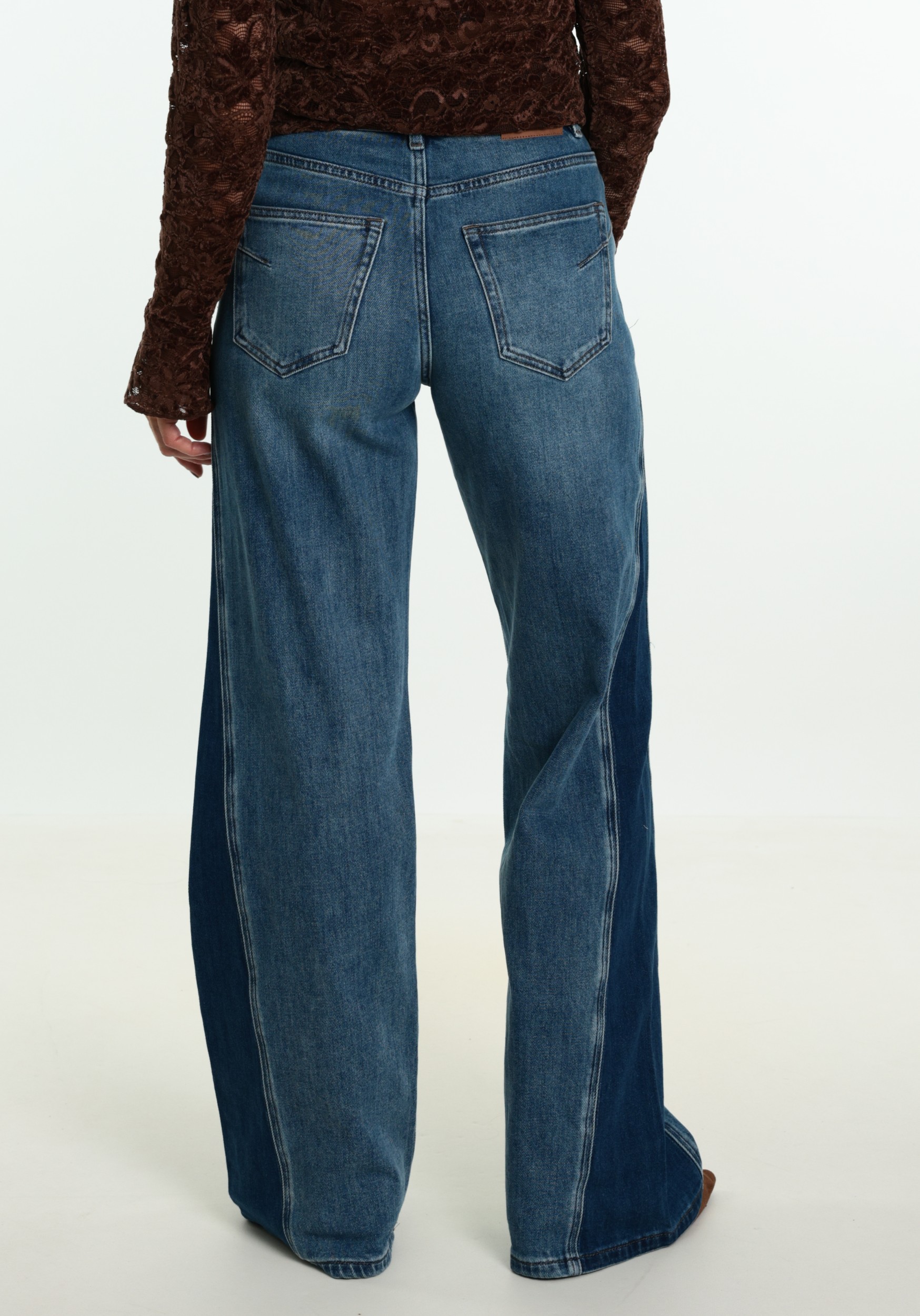 Red Button Jeans Claudette insert SRB5012 Jeans blauw