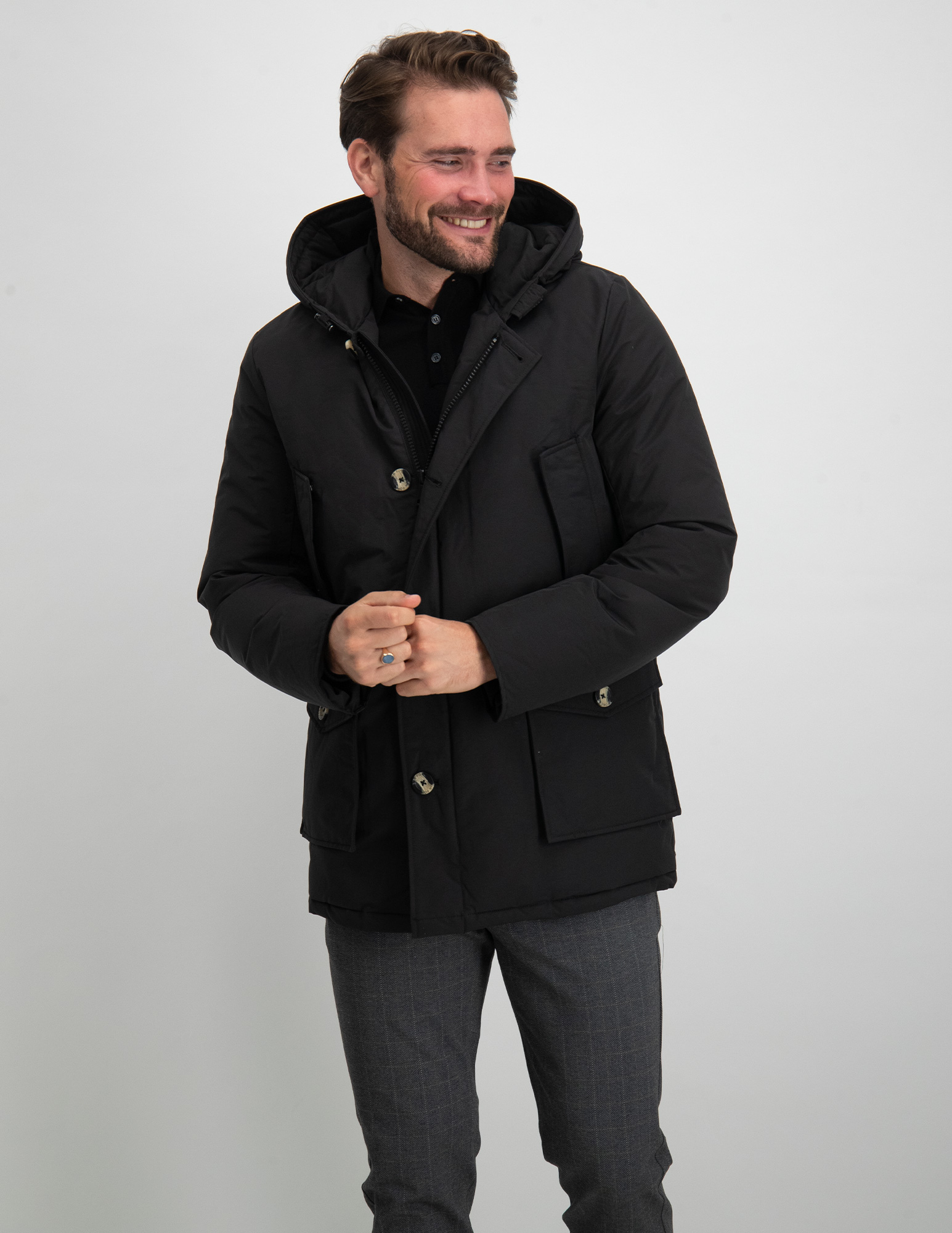 AIRFORCE Classic Parka HRM0479 Zwart