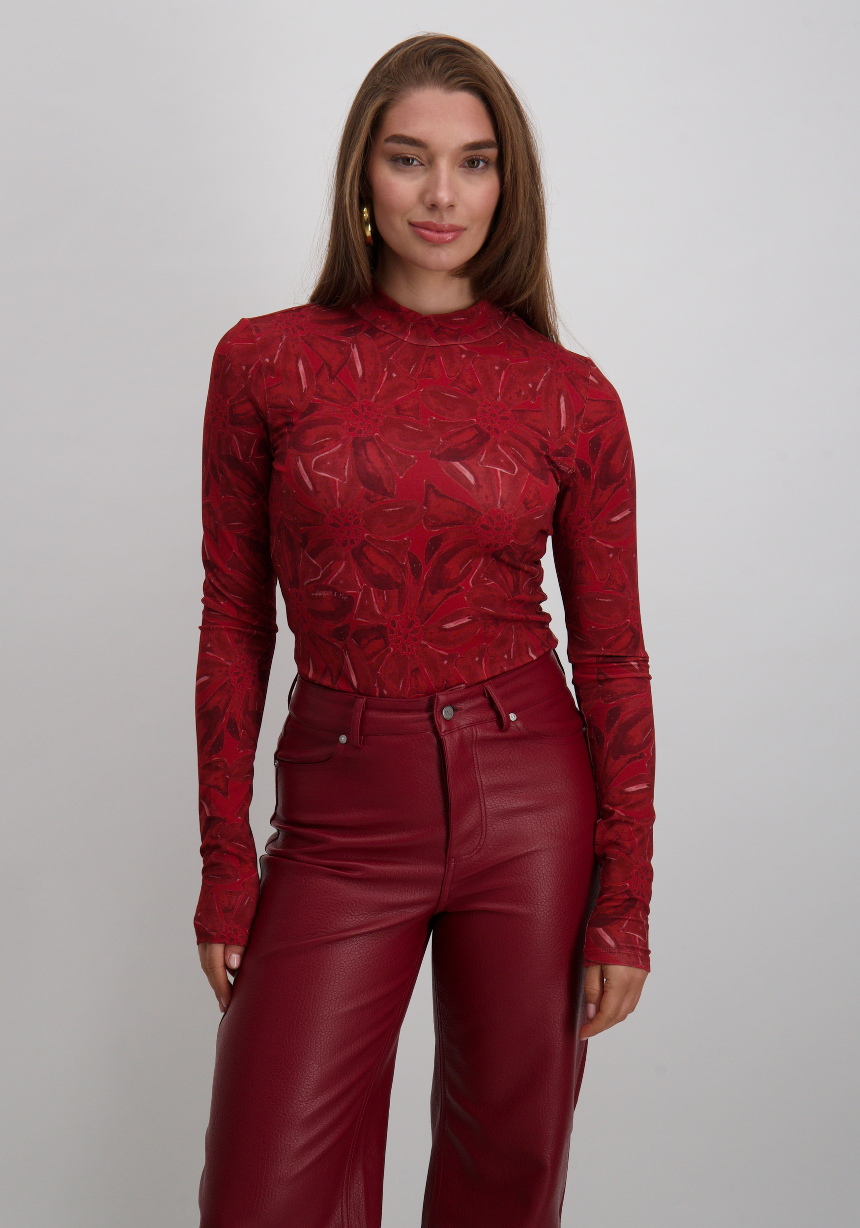 Harper & Yve Top Jane AW25T504 Rood