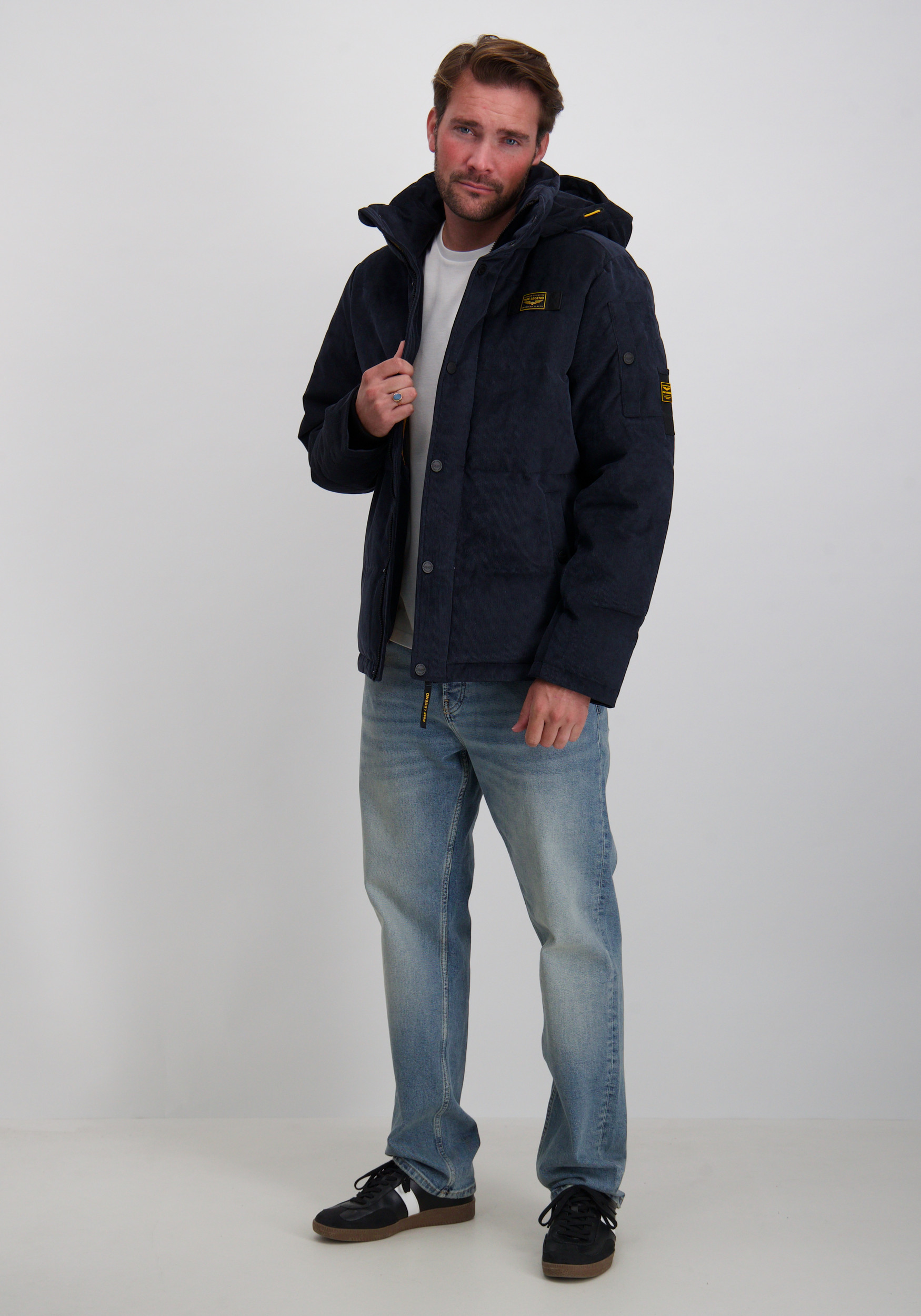 PME Legend Winterjas Globbler PJA2508104 Donker blauw