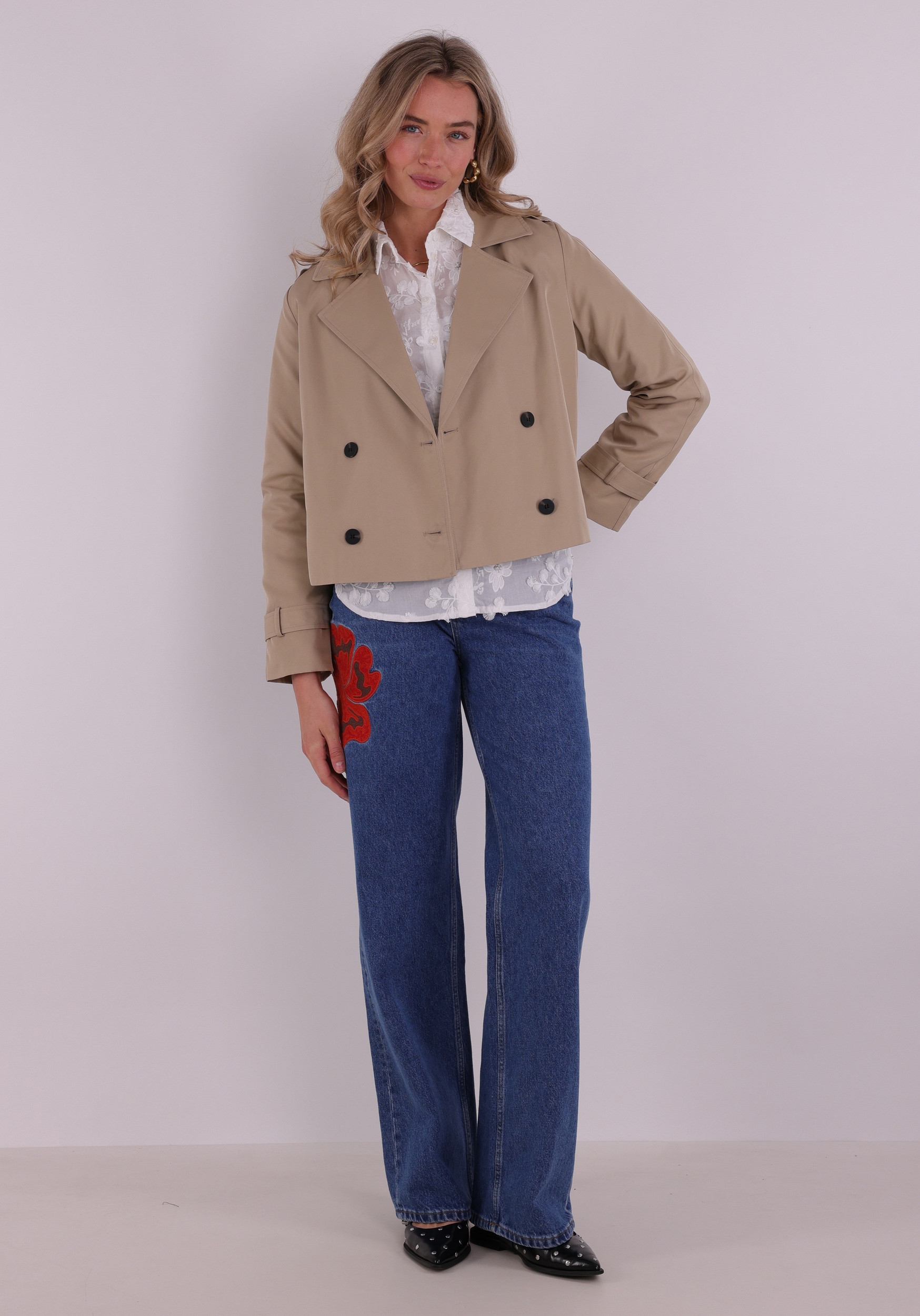 Vila Trenchcoat 14112093 Donker beige