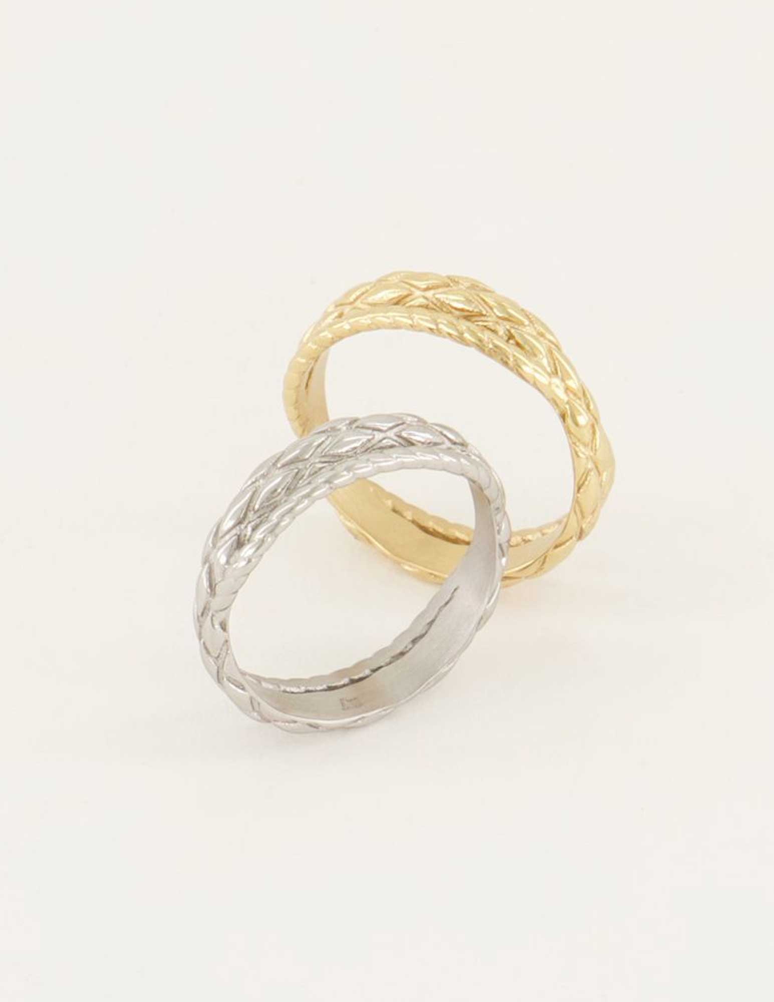 My Jewellery Ring gedraaid patroon MJ05678 Zilver