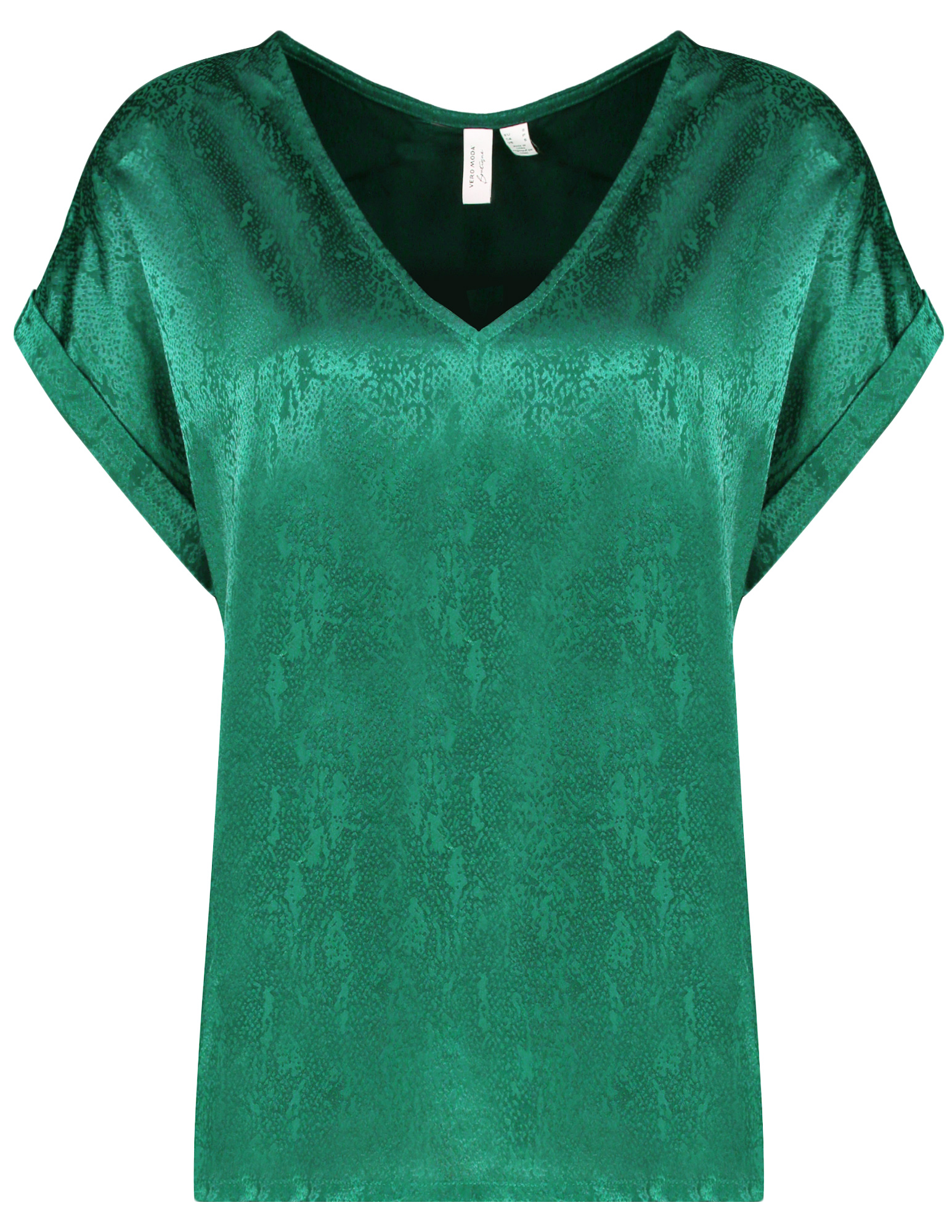 Vero moda T-shirt Balia 10320751 Donker groen