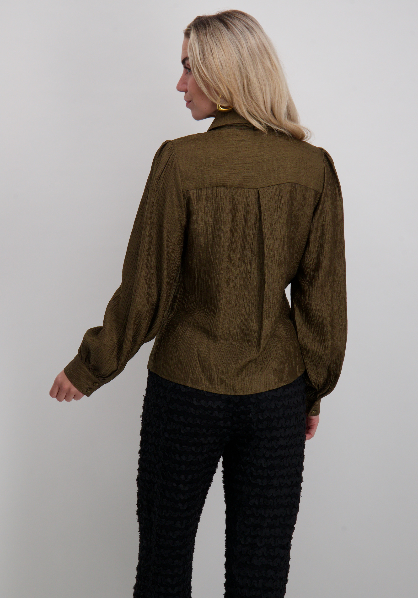 Aaiko BV Blouse VERONNE TIE VIS 545 Khaki