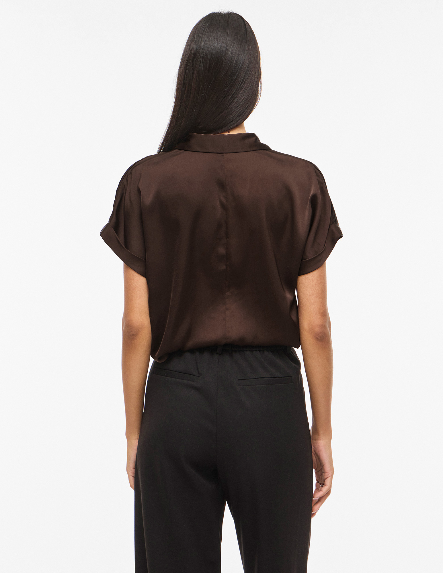 Vila Blouse Enna Ravenna 14107405 Bruin