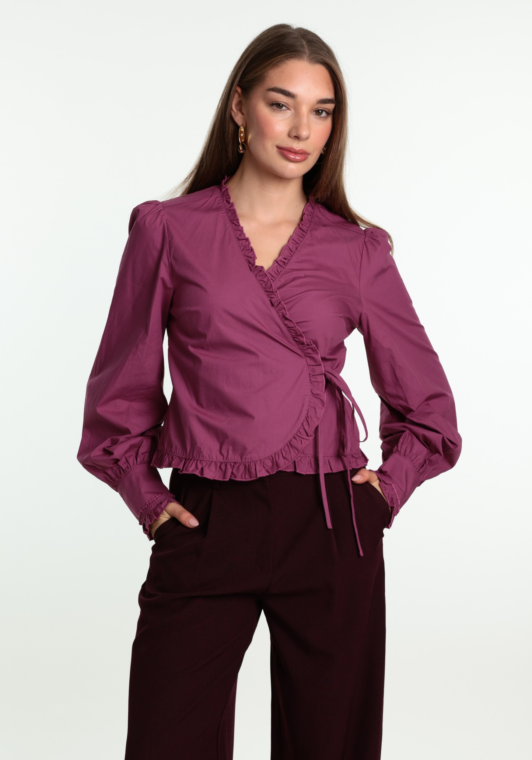 Harper & Yve Blouse Coby AW6P603 Donker rose