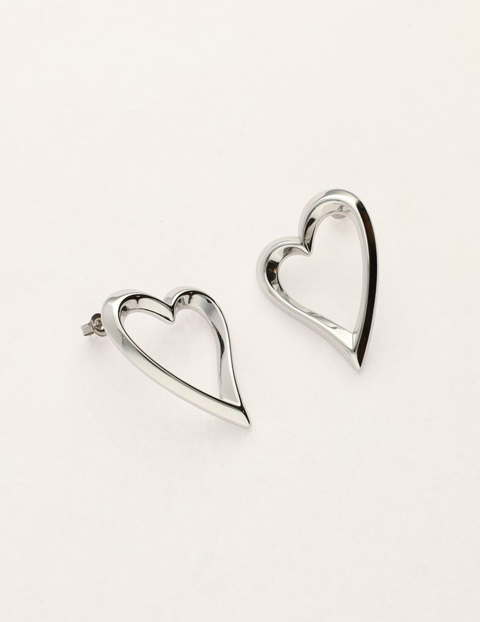 My Jewellery Oorbellen open heart MJ11325 Zilver