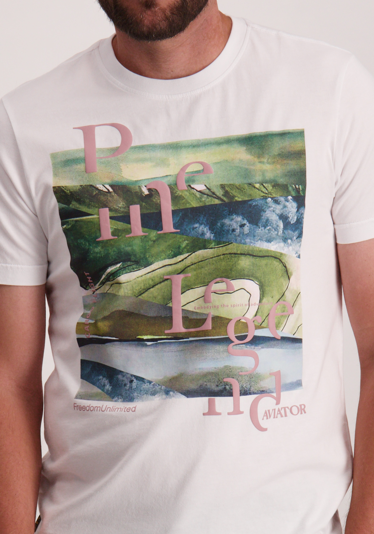 PME Legend T-shirt printed PTSS2505572 Wit