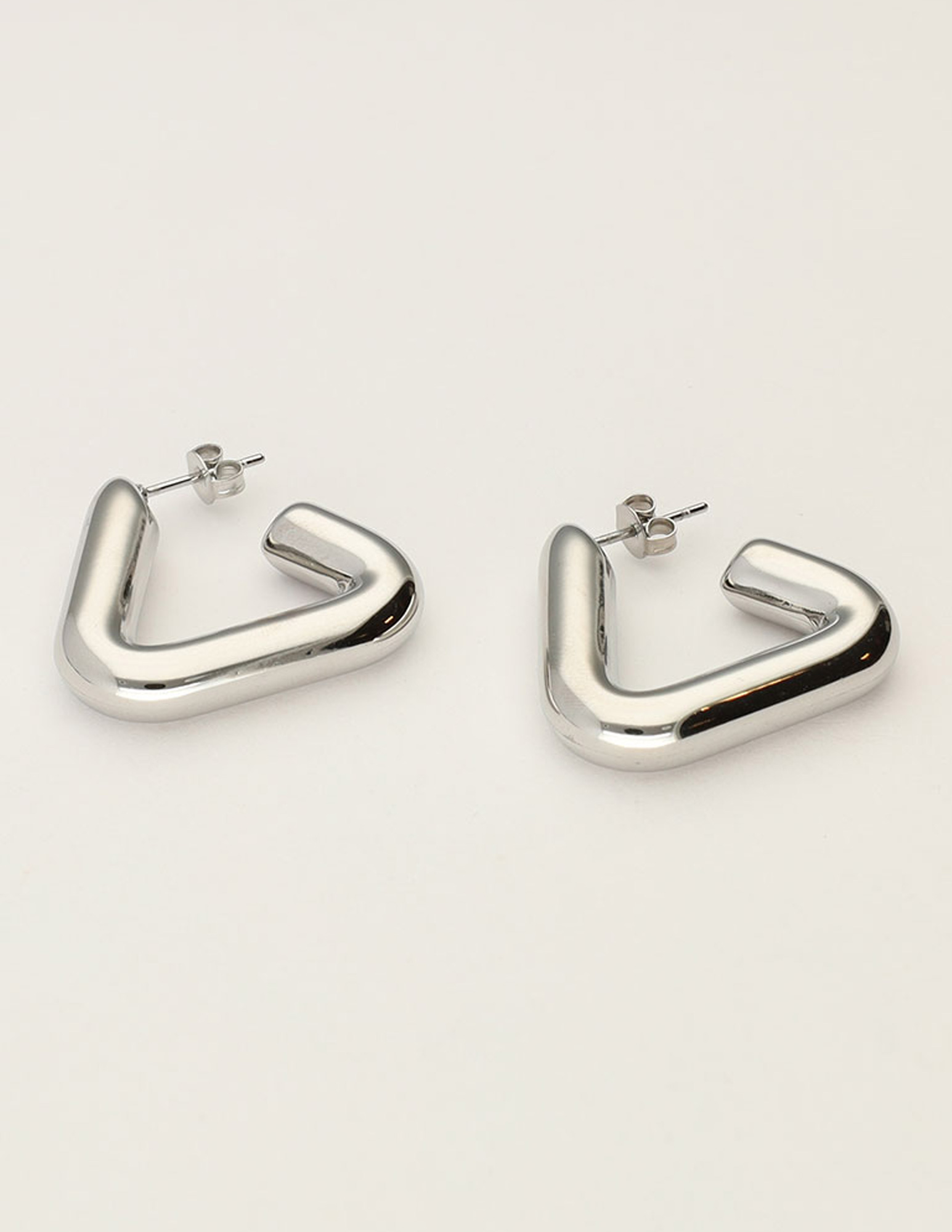 My Jewellery Bold oorringen triangel MJ11523 Zilver