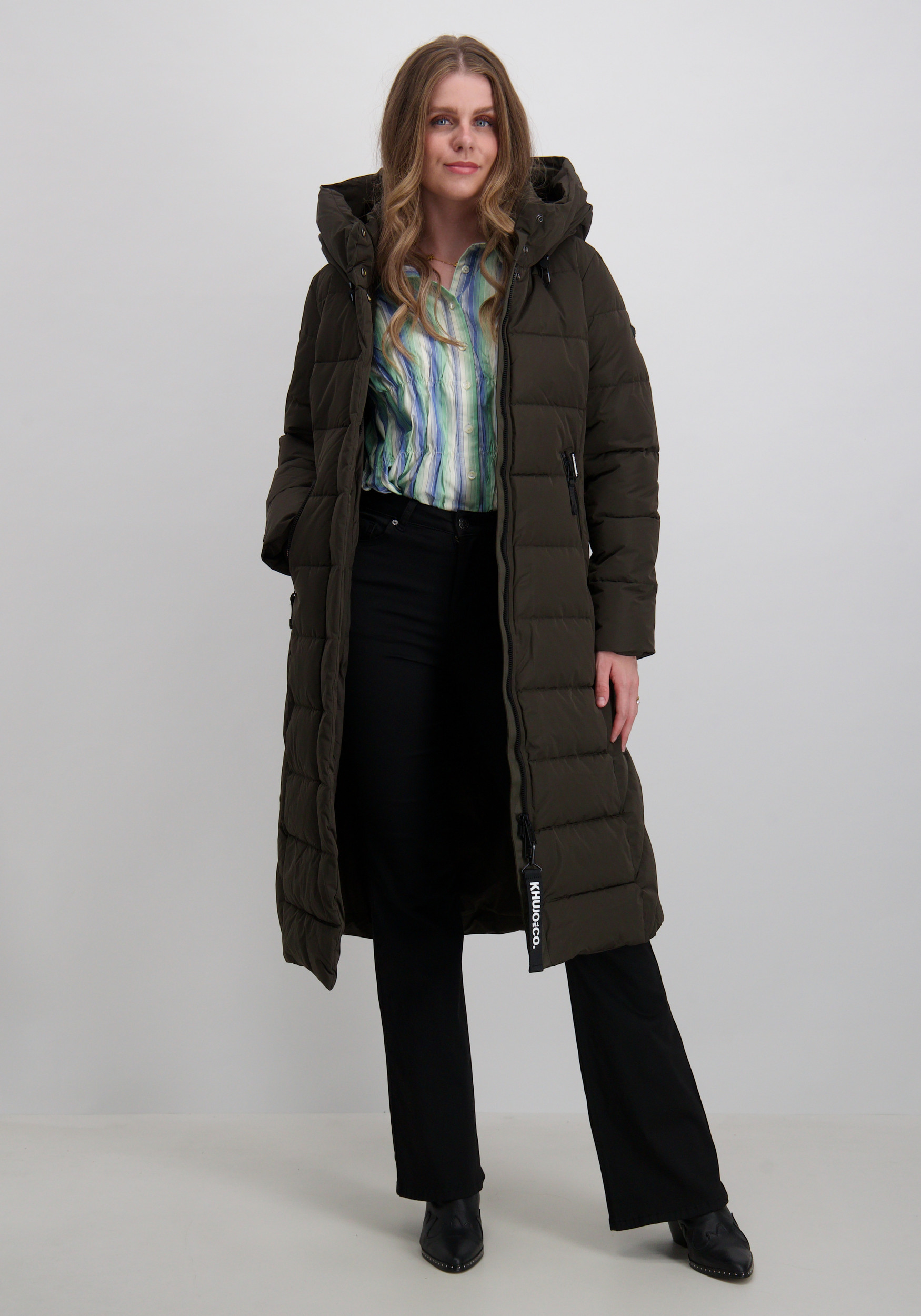 KHUJO Winterjas Sensy 1258CO253 Donker groen