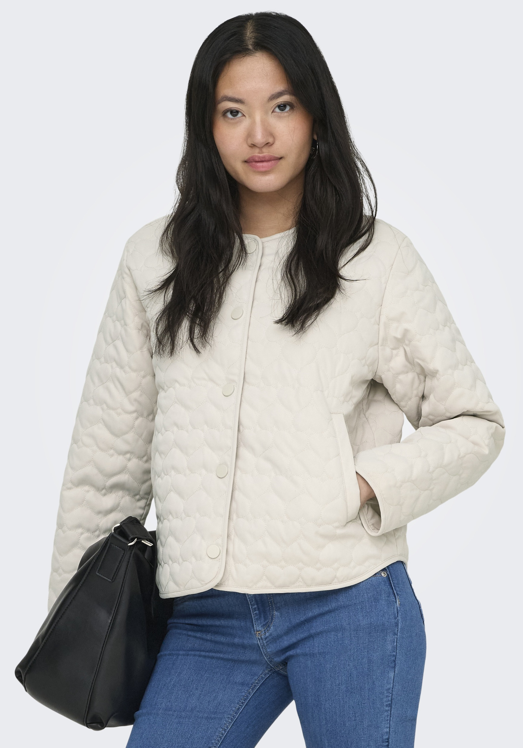 Only Jacket heart quilted 15366265 Beige