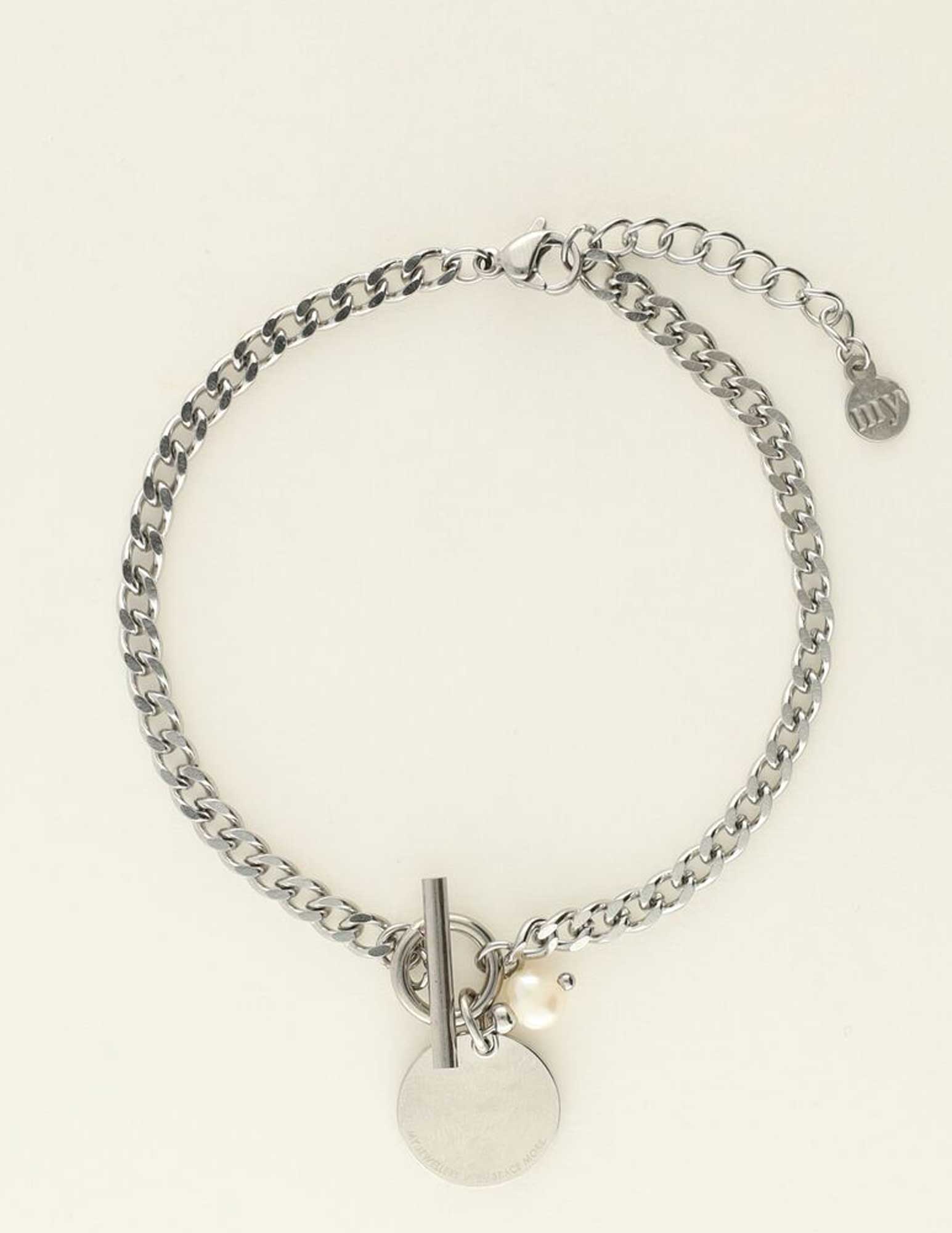 My Jewellery Armband met munt MJ09238 Zilver