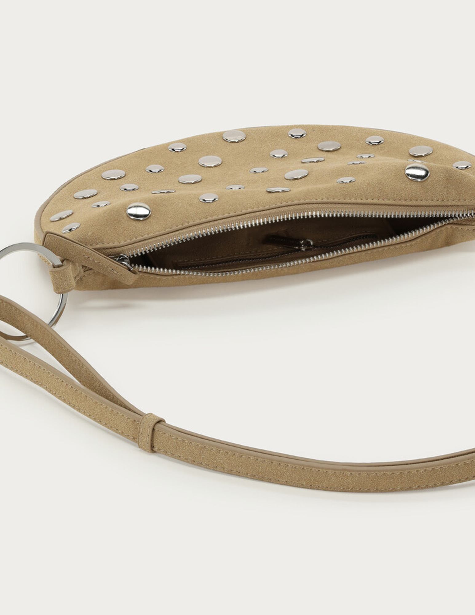 My Jewellery Crossbody tas met studs MJ14748 Beige