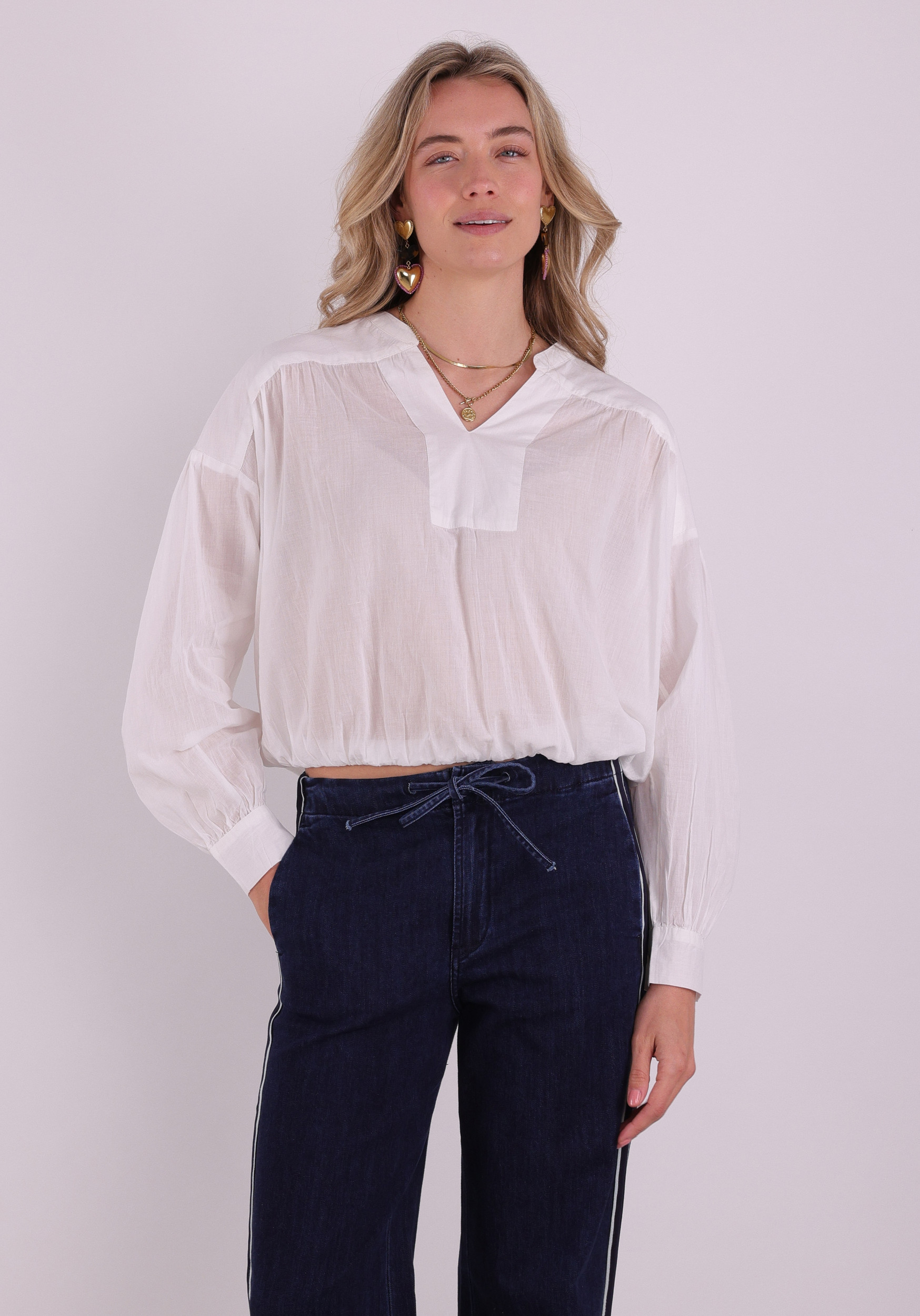 Ichi Blouse Lysse 20125653 Wolwit-ecru