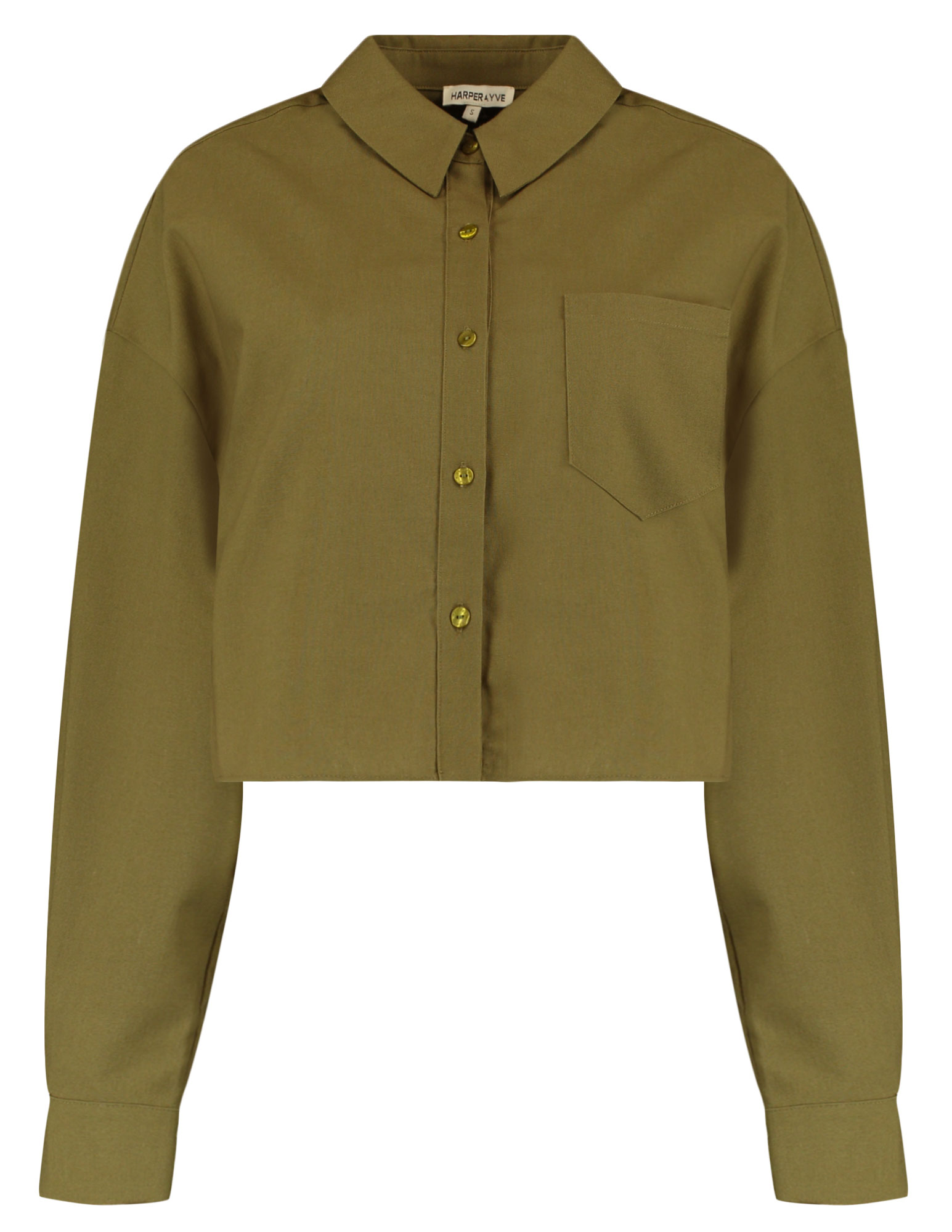 Harper & Yve Blouse Femke SS6P610 Midden groen