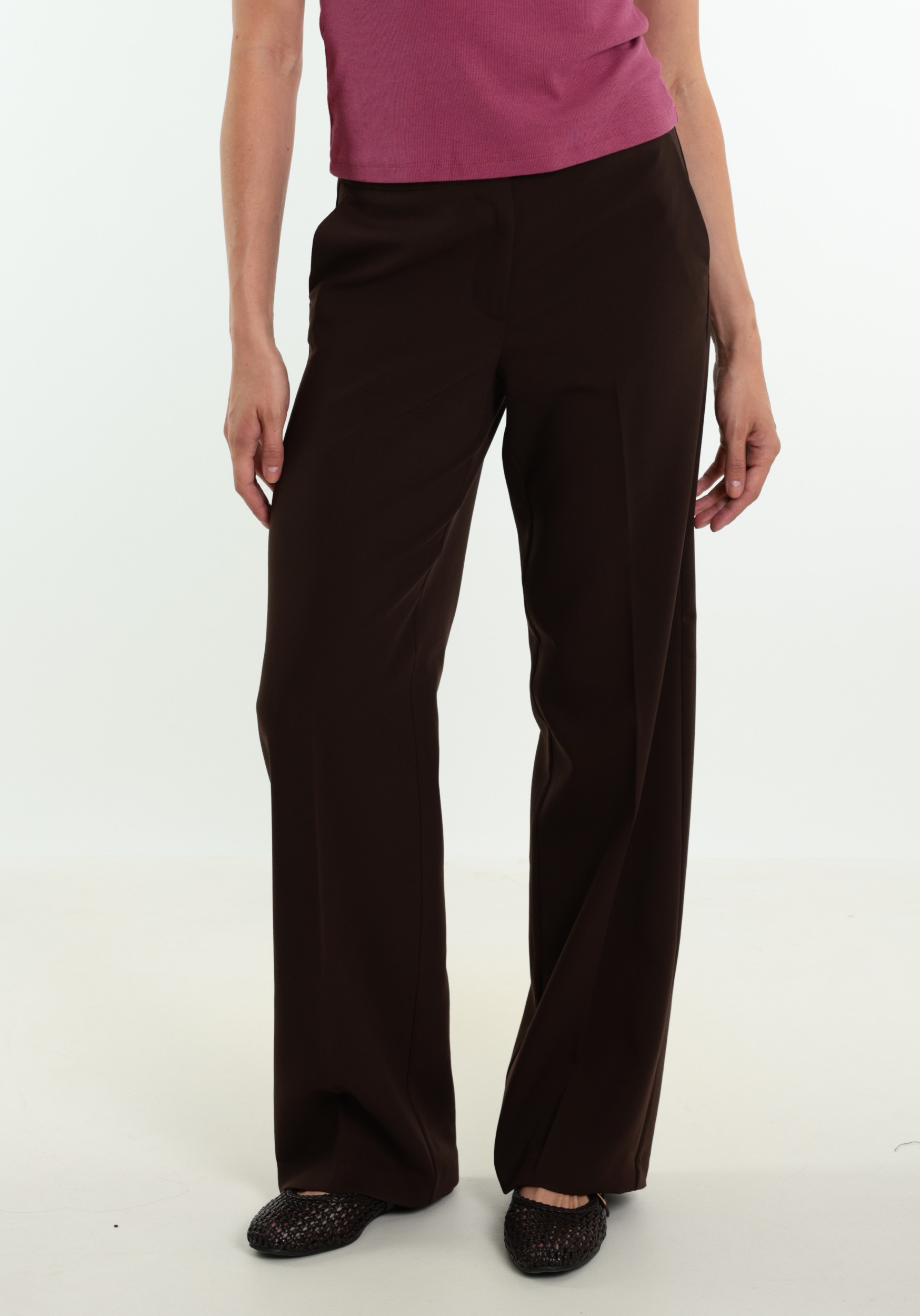 VERO MODA Broek Magnolia 10348710 Donker bruin