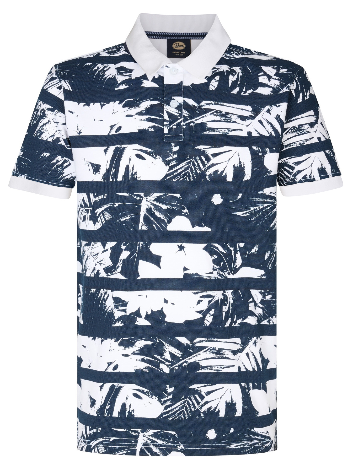 Petrol Polo All-over print M-1050-POL104 Wit