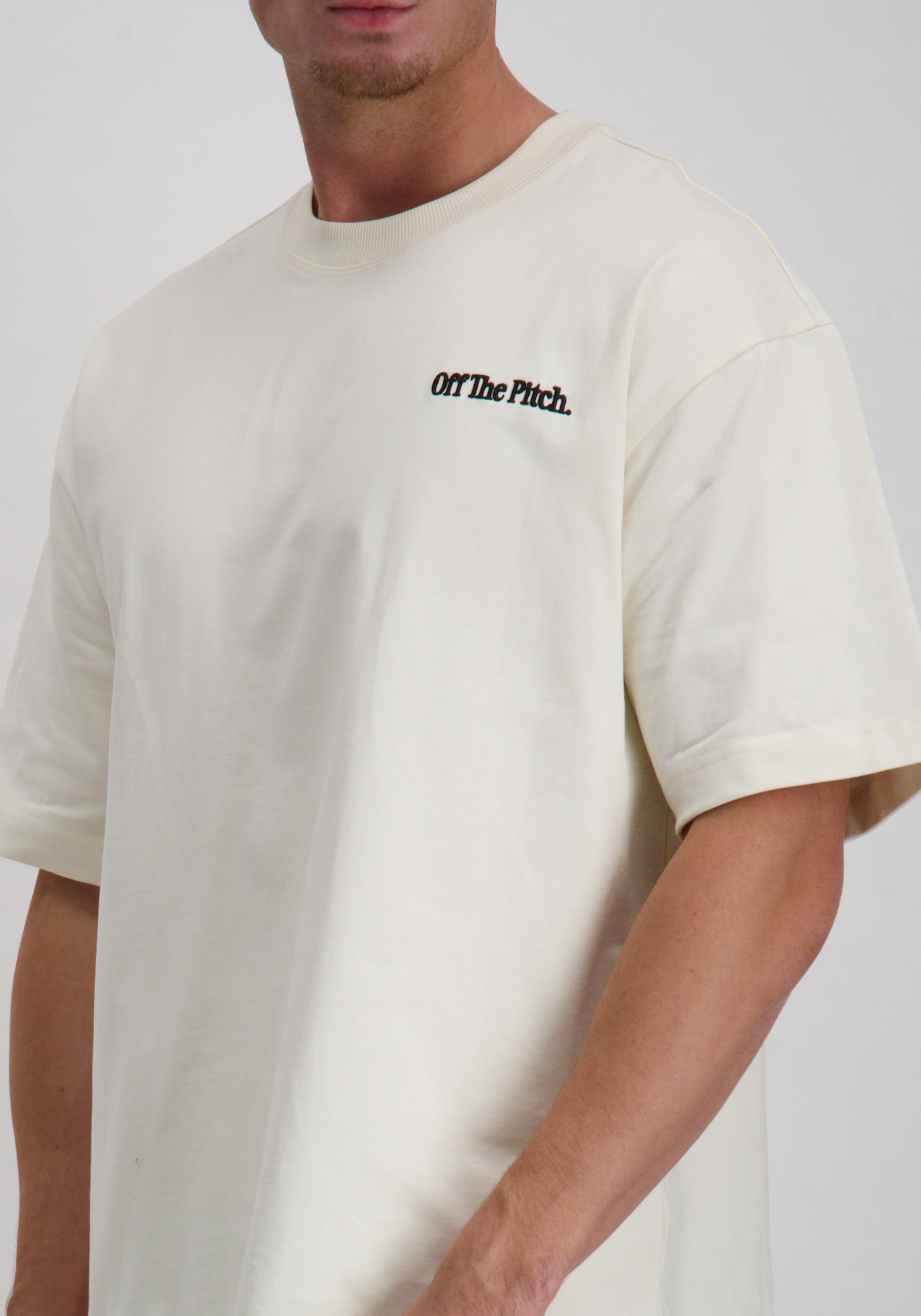 Off The Pitch T-shirt Wardrobe Essentials OTP251065 Ecru