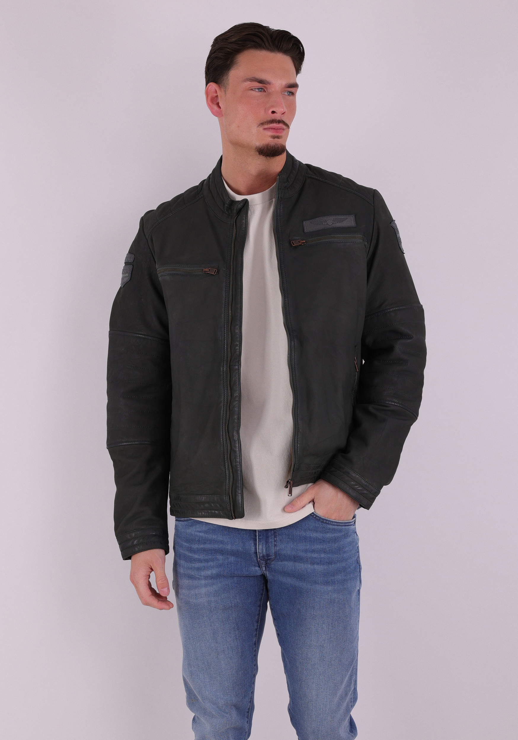 PME Legend Short jacket Scraper PLJ2602701 Donker groen