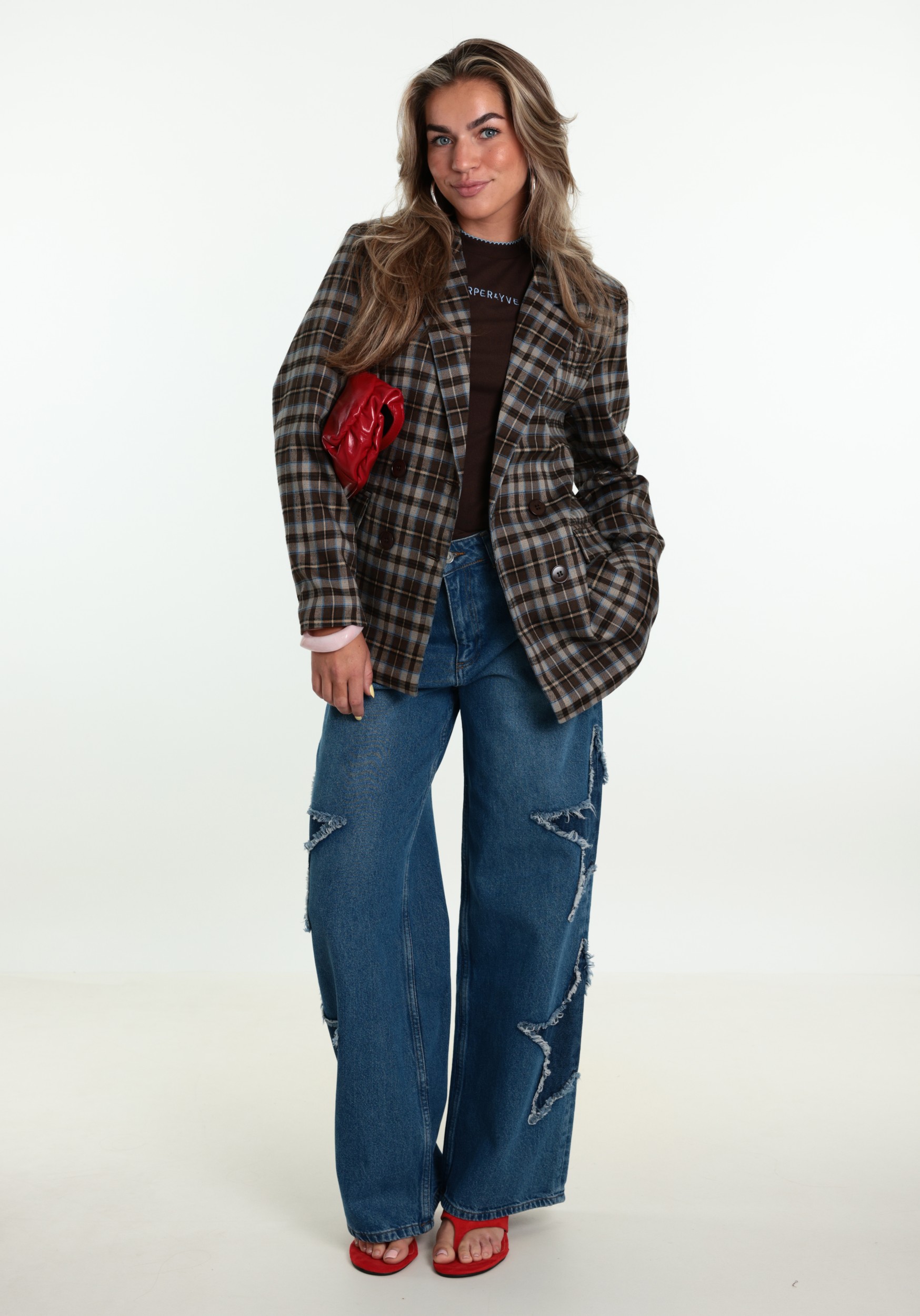 Harper & Yve Top Cammy AW6P400 Donker bruin