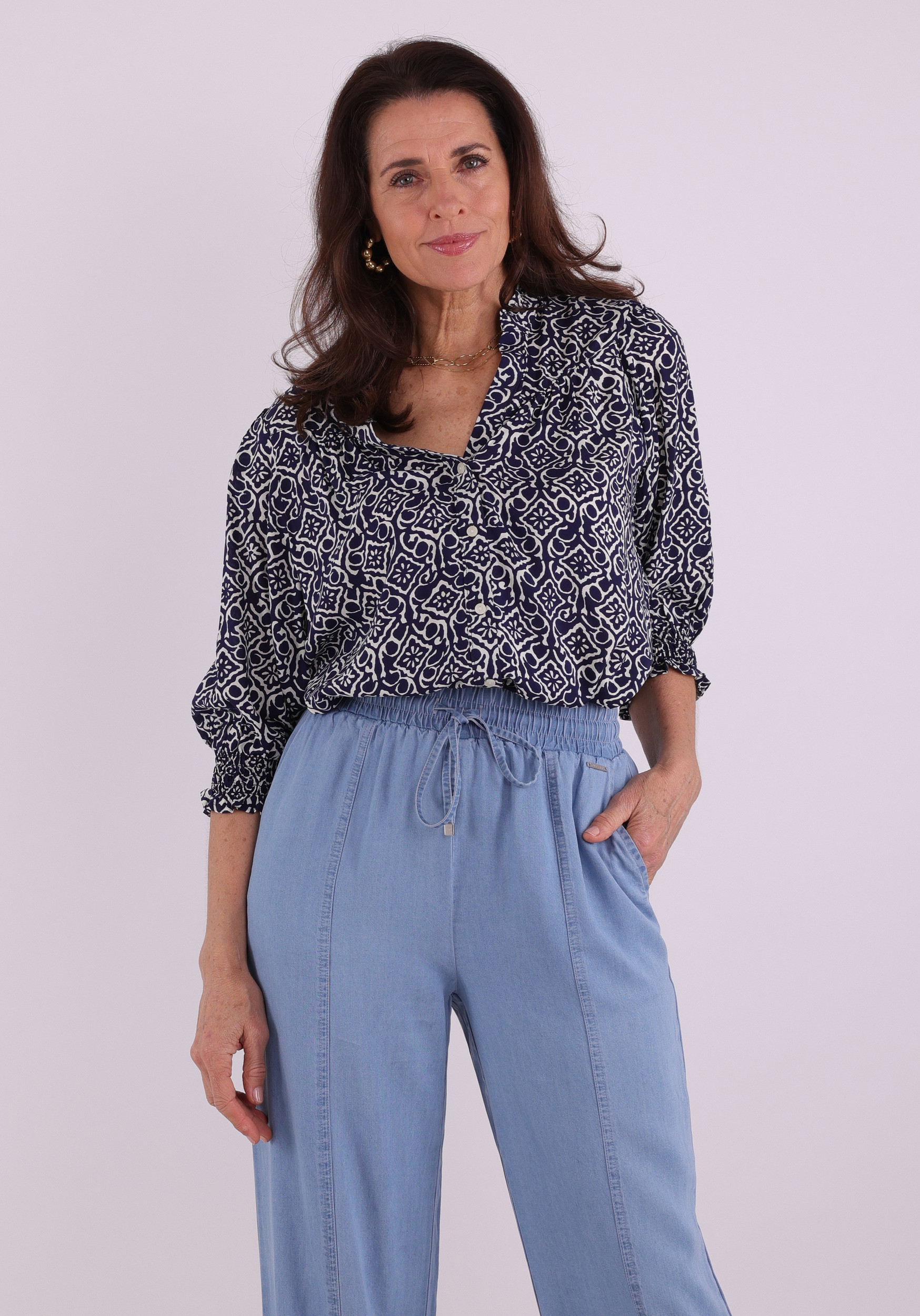 Only Blouse Raya 15332997 Donker Blauw