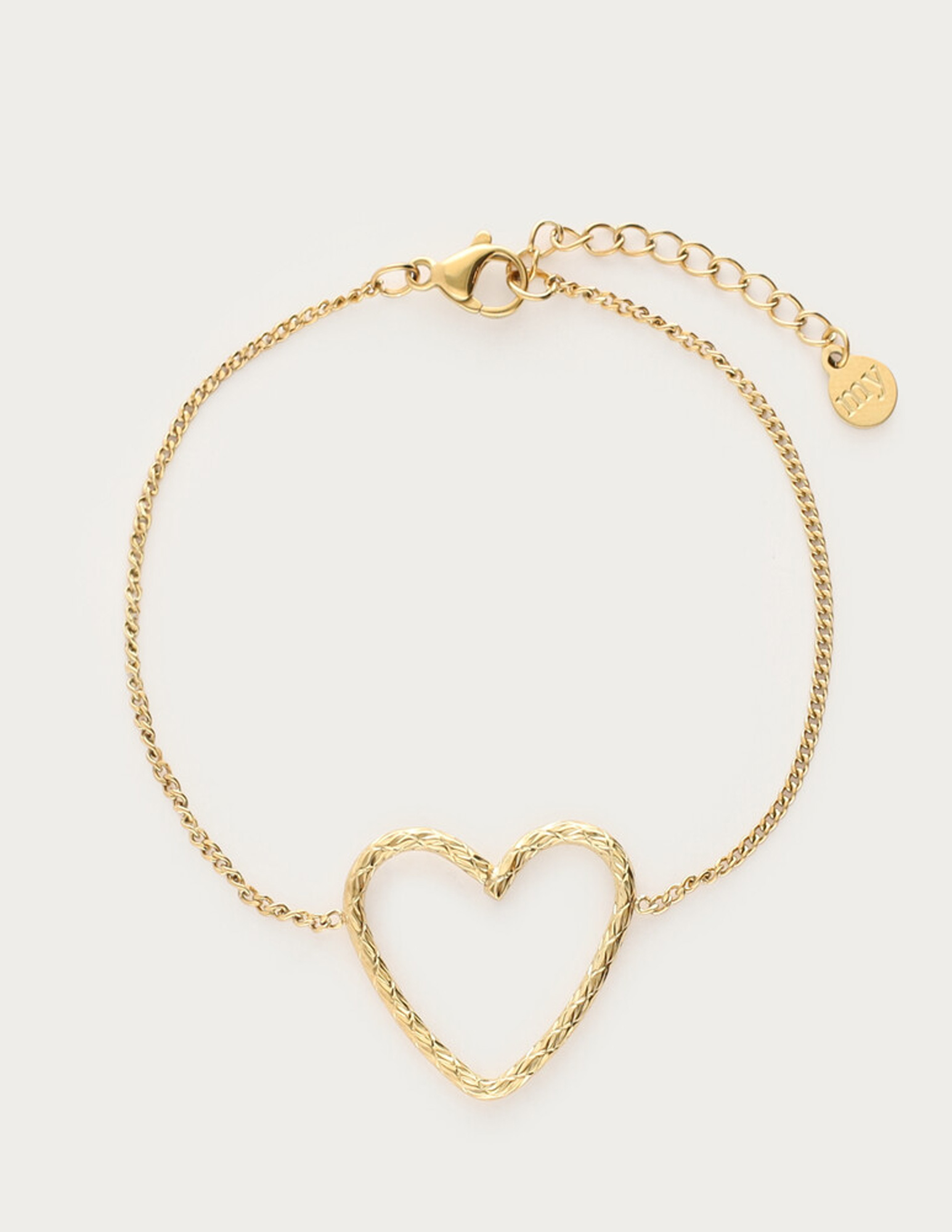 My Jewellery Mystic armband met open hart MJ14236 Goud