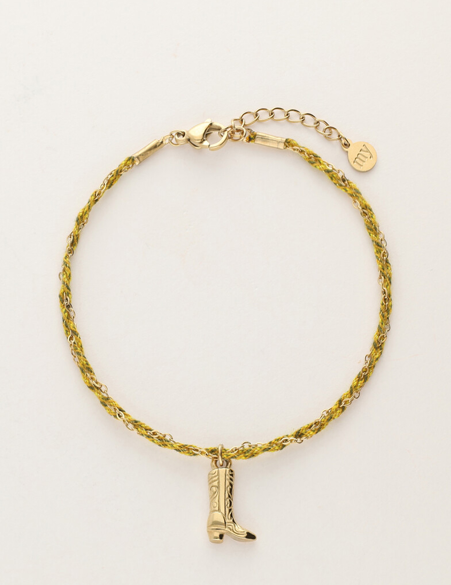 My Jewellery Sunrocks koord armband laars MJ12210 Goud