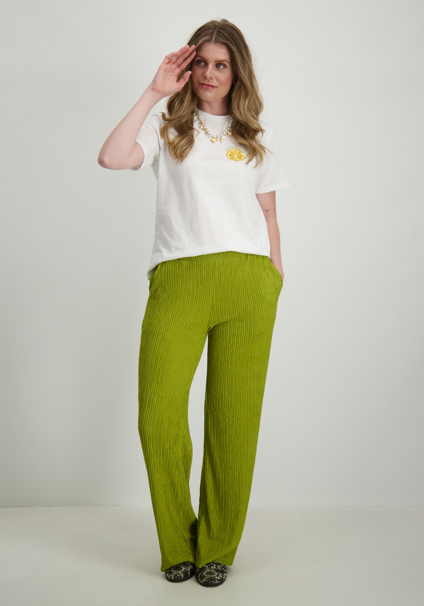 Lofty Manner Broek Mea QC37 Midden groen