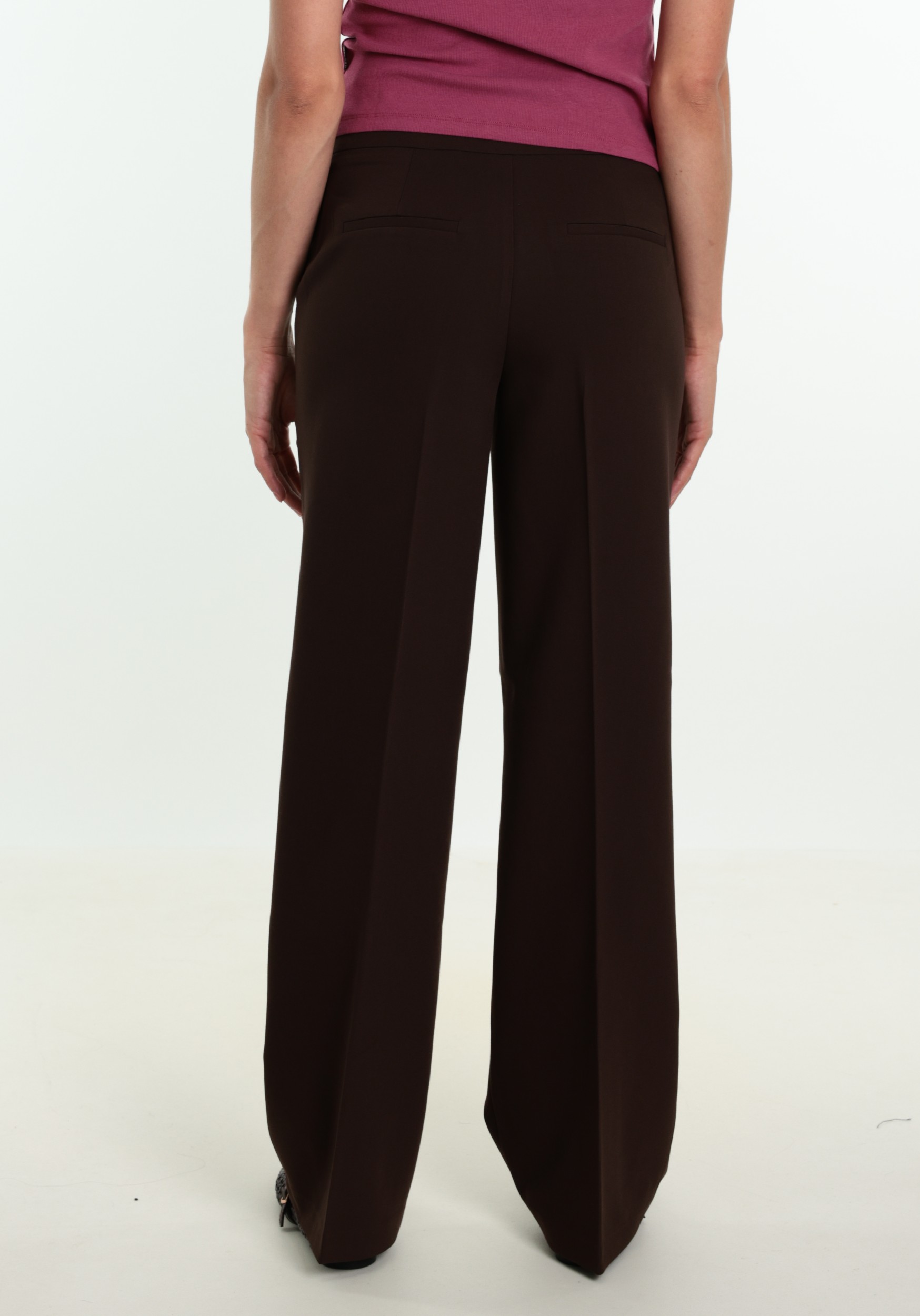VERO MODA Broek Magnolia 10348710 Donker bruin