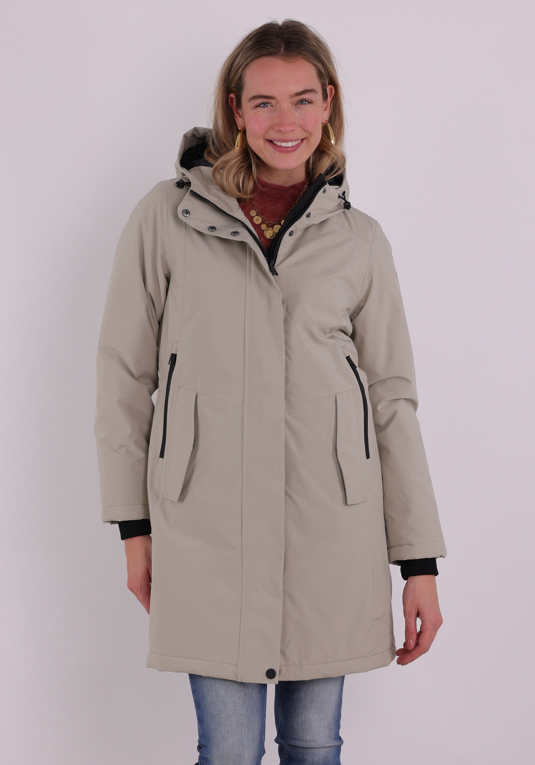 Covered - Romath Winterjas Frida L60359 Licht grijs