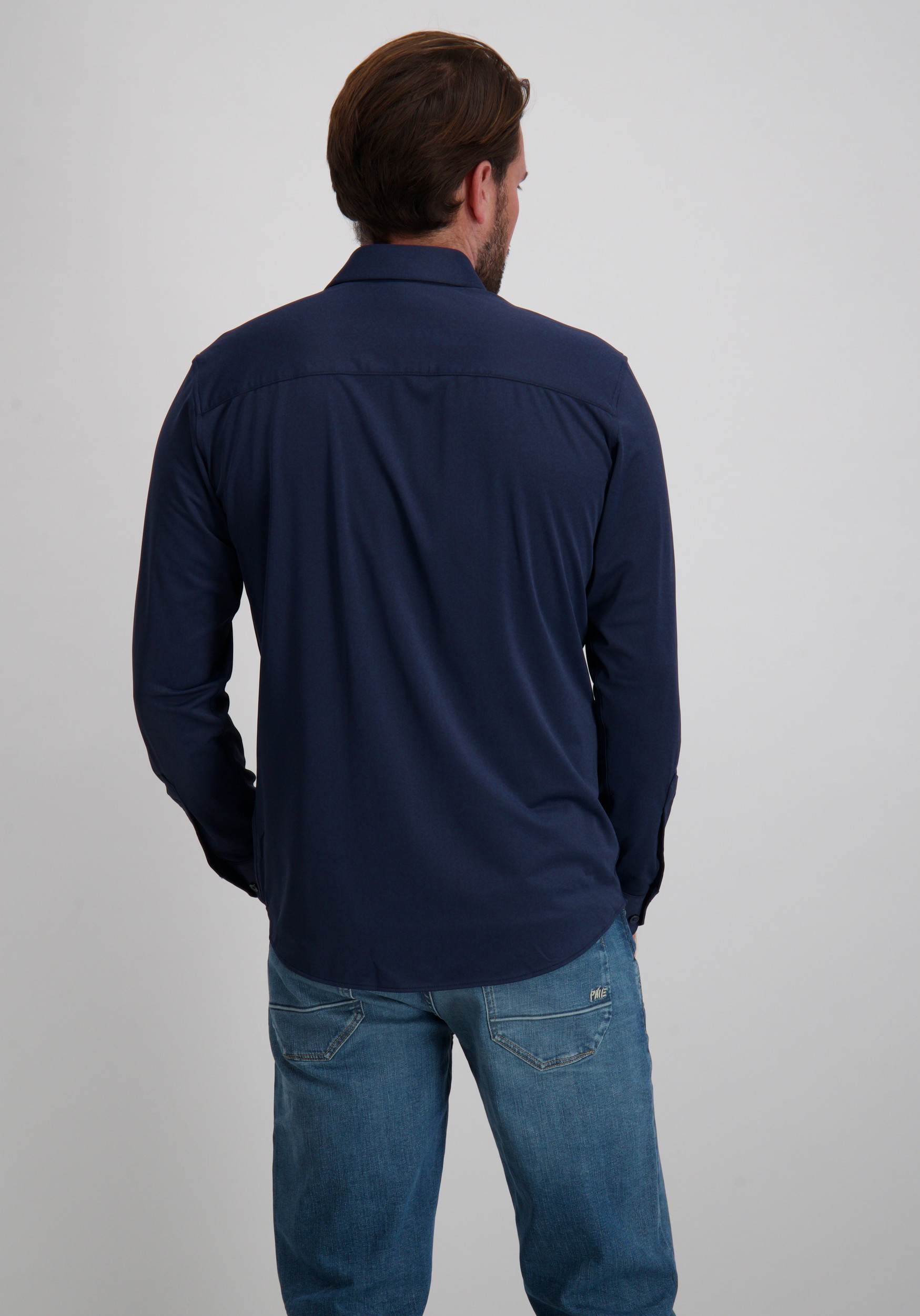 Jack & jones Overhemd Blaactive 12282199 Donker blauw