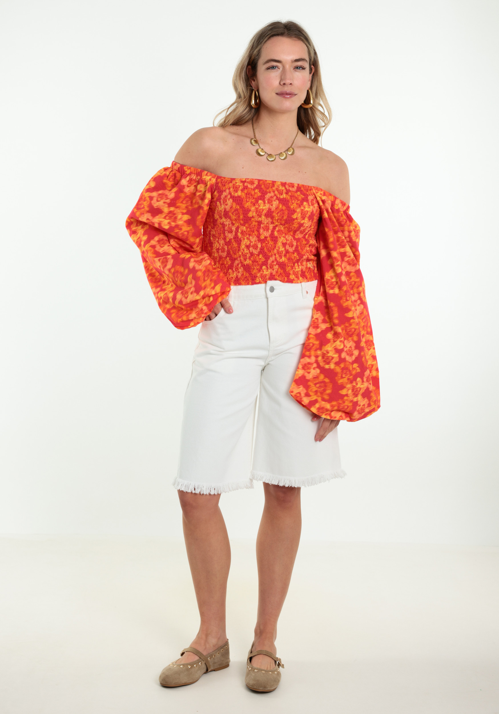 Harper & Yve Blouse Mimi HS6C607 Oranje